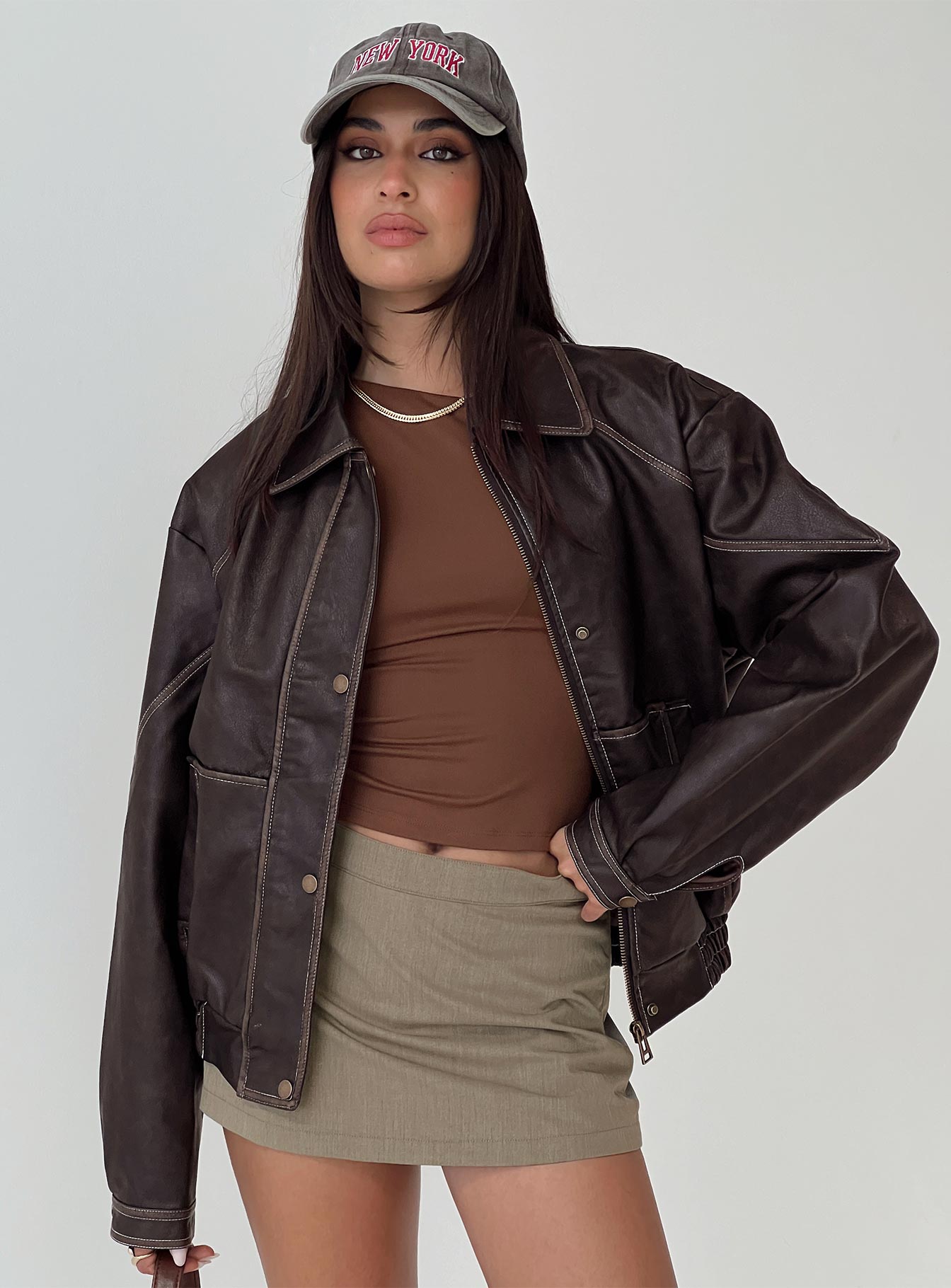 Valérinne Jaxen Faux Leather Jacket