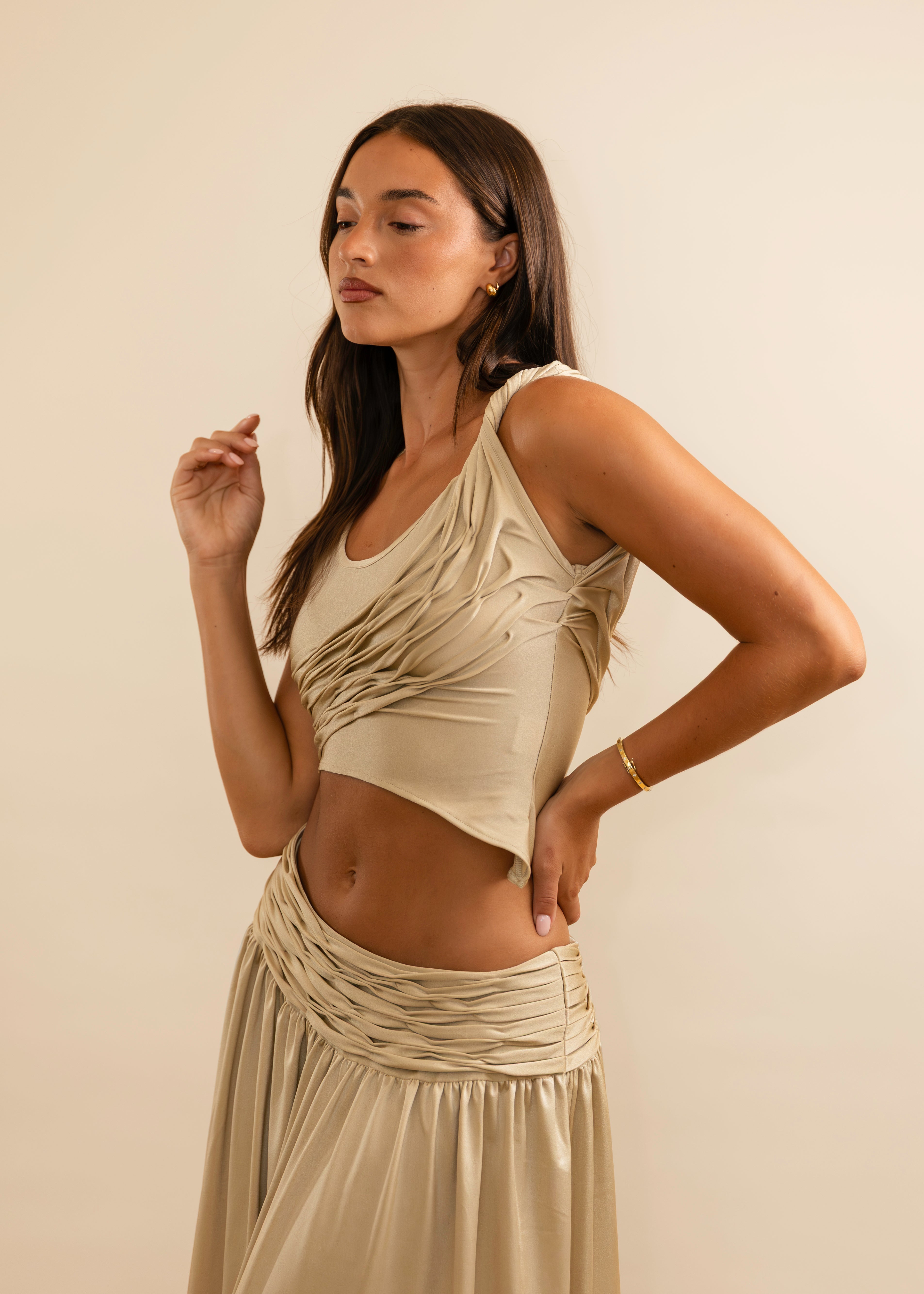 Valérinne Calypso Ruched Top