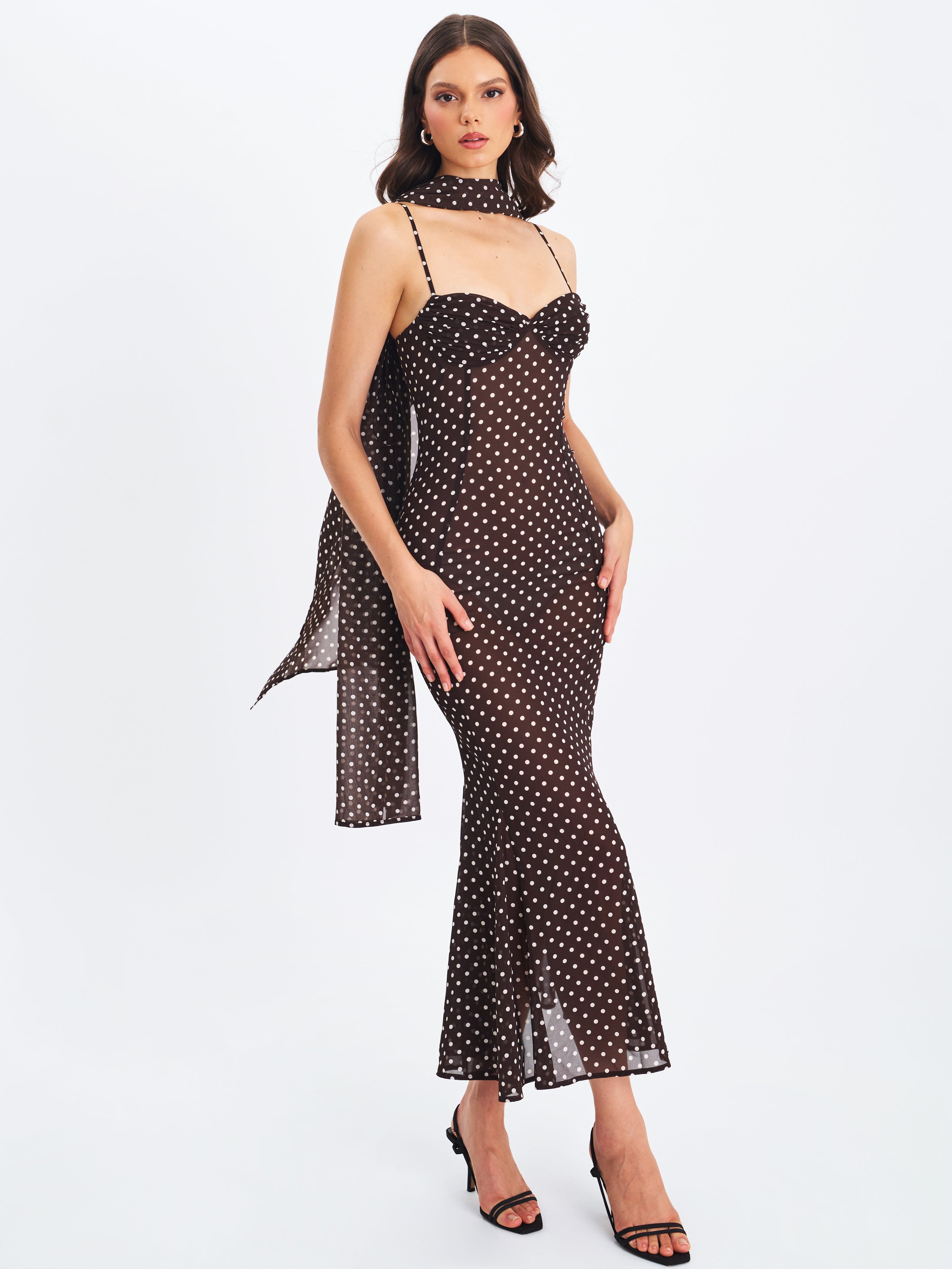Valérinne Yadira Chiffon Maxi Dress