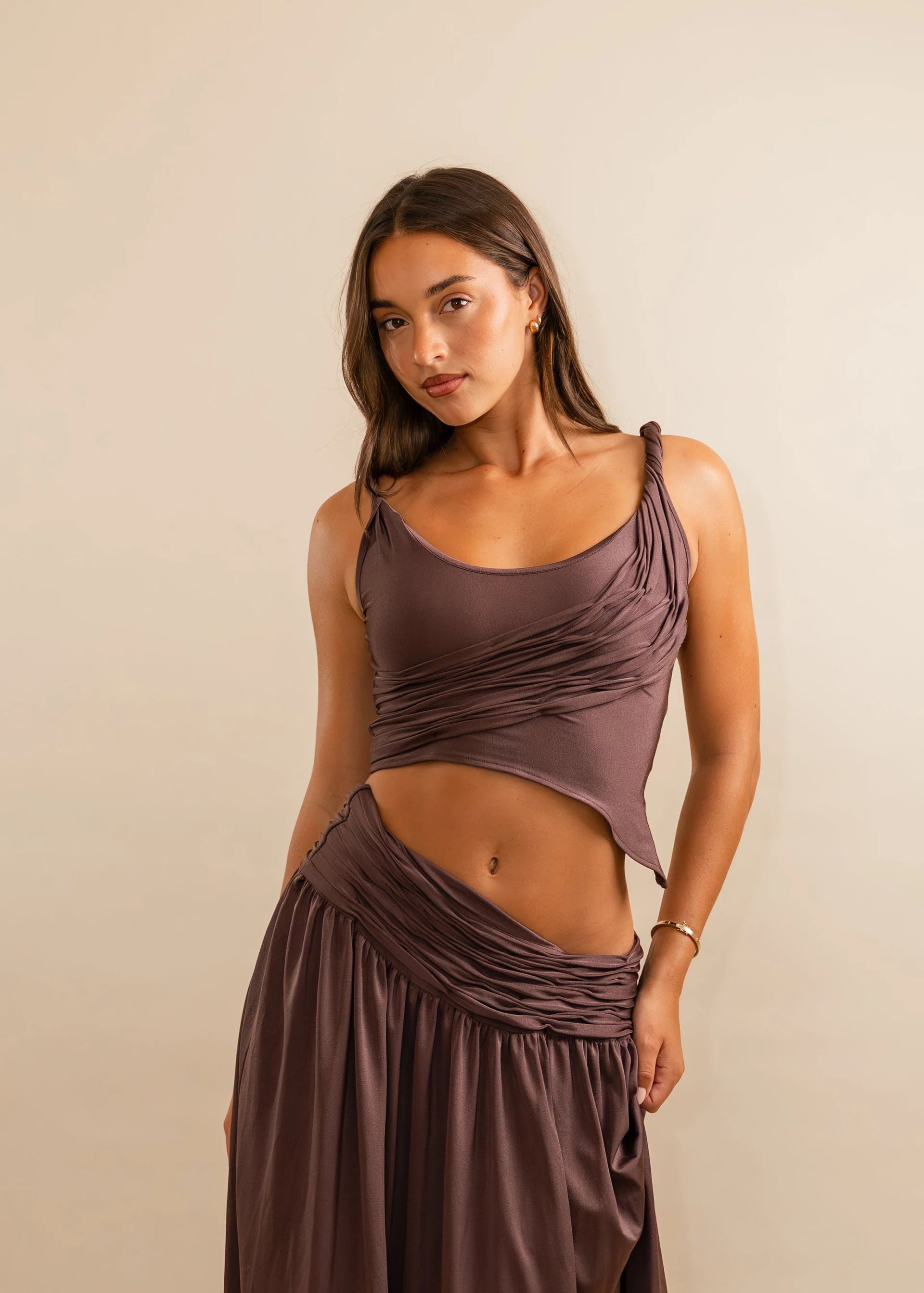Valérinne Calypso Ruched Top
