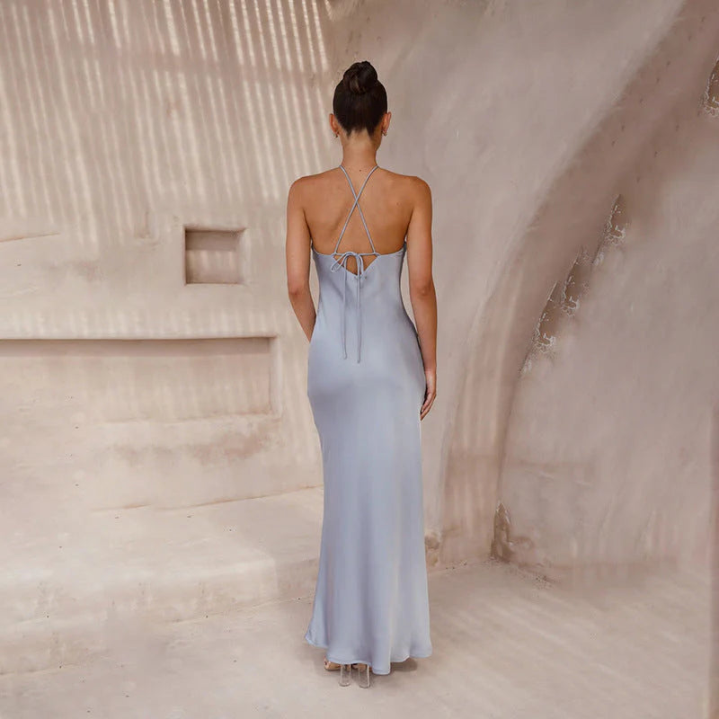 Valérinne Chiara Halter Maxi Dress