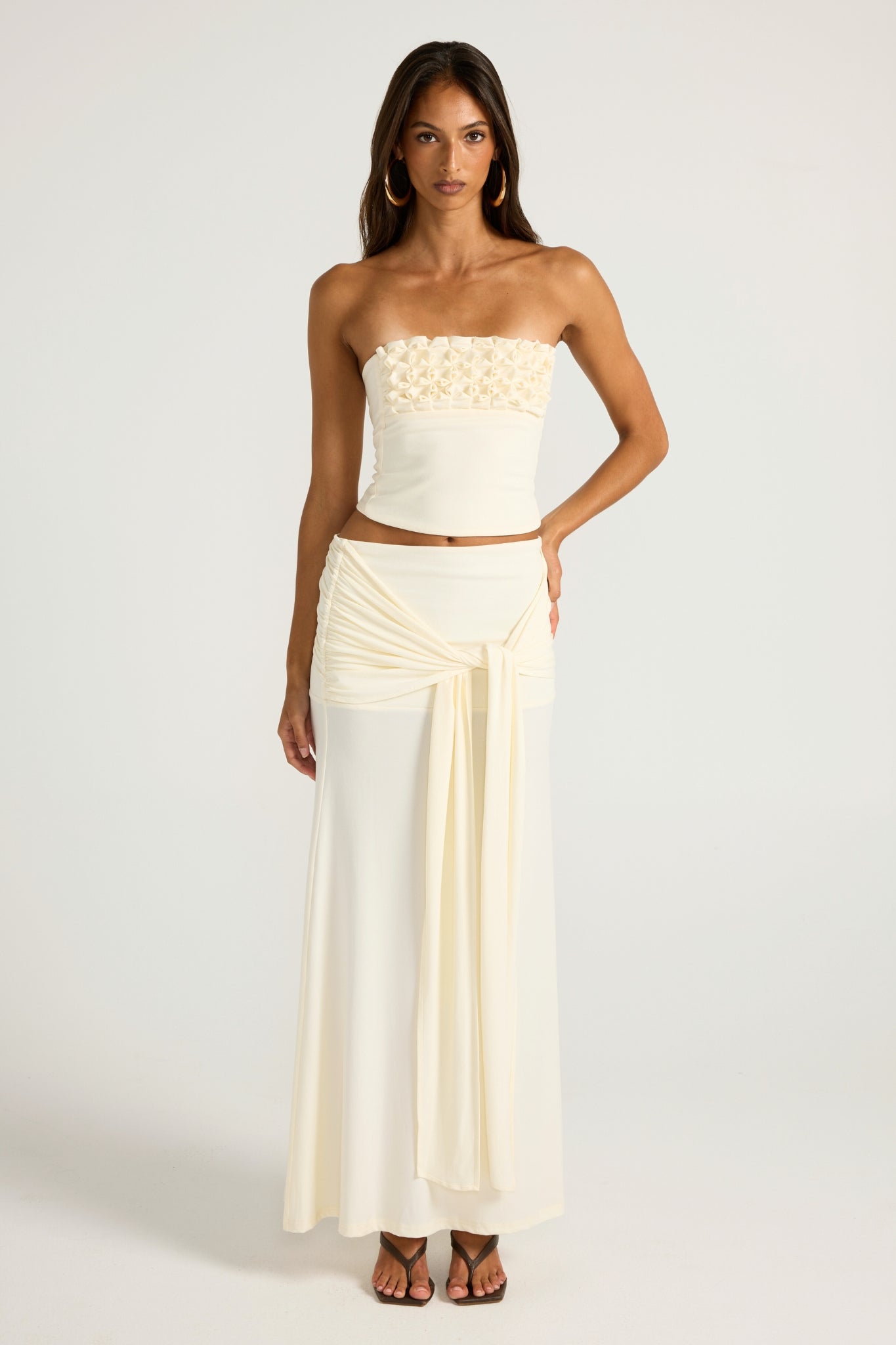 Valérinne Jude Low-Rise Midi Skirt