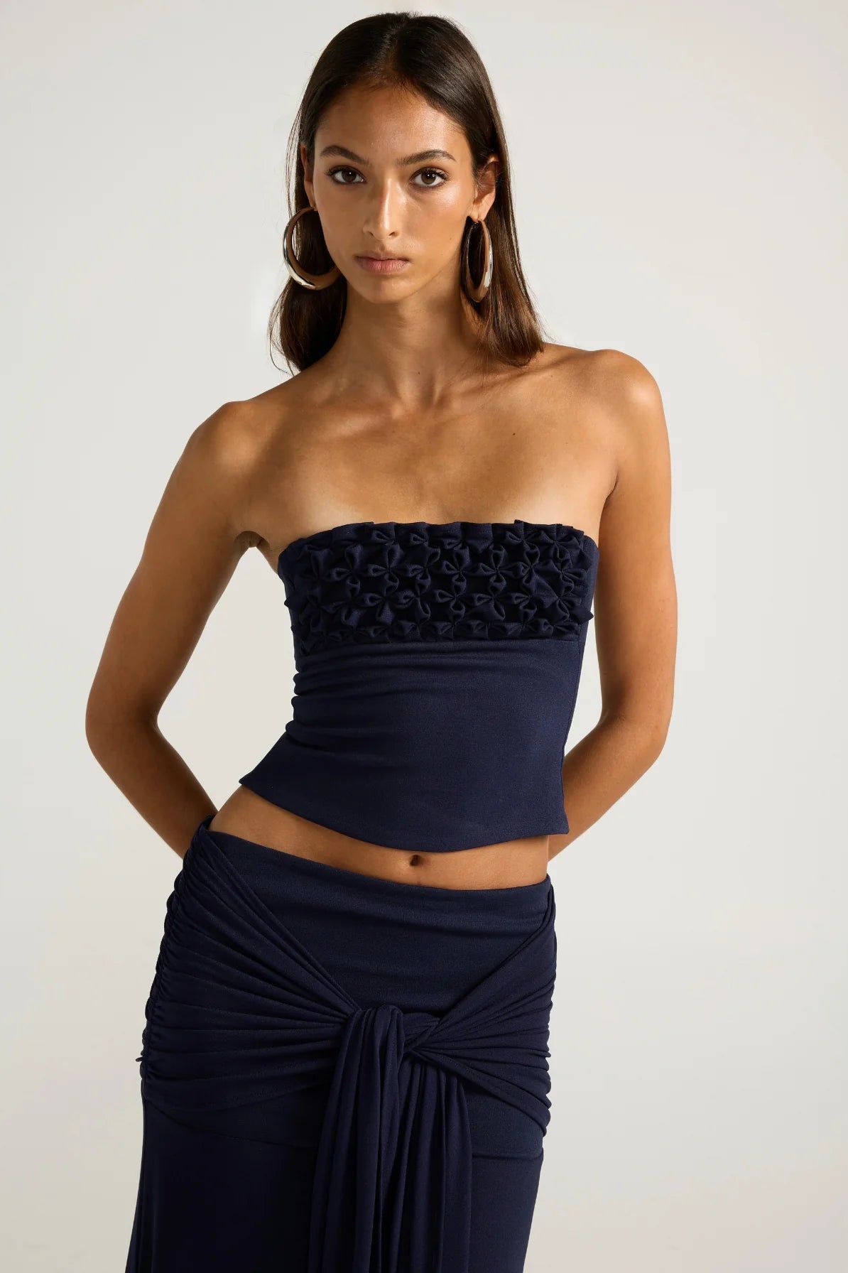 Valérinne Jude Smocked Bandeau Top