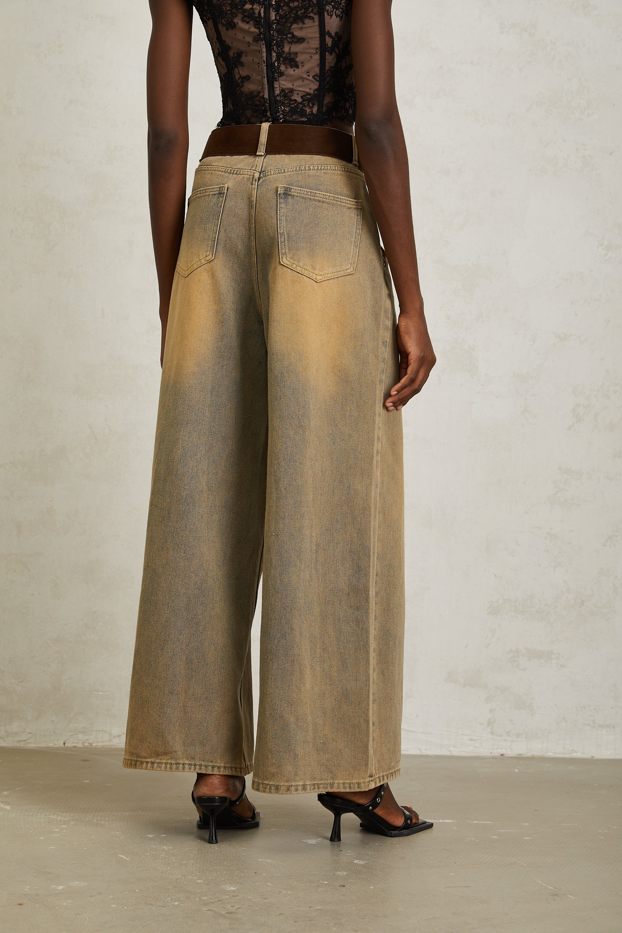 Valérinne Loanne High-Rise Wide-Leg Denim