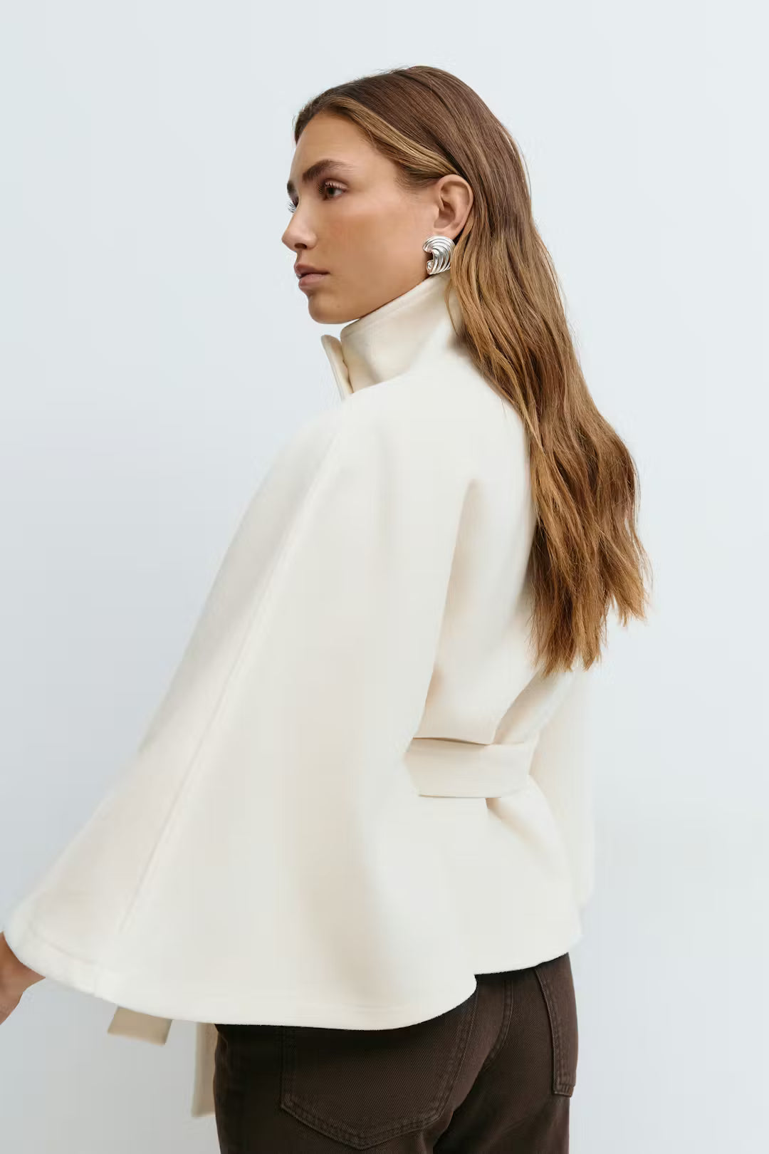 Valérinne Aveline Belted Cape Coat