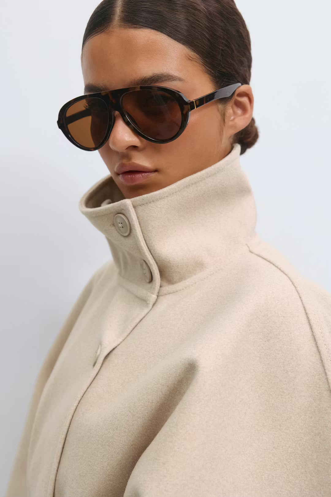 Valérinne Aveline Belted Cape Coat