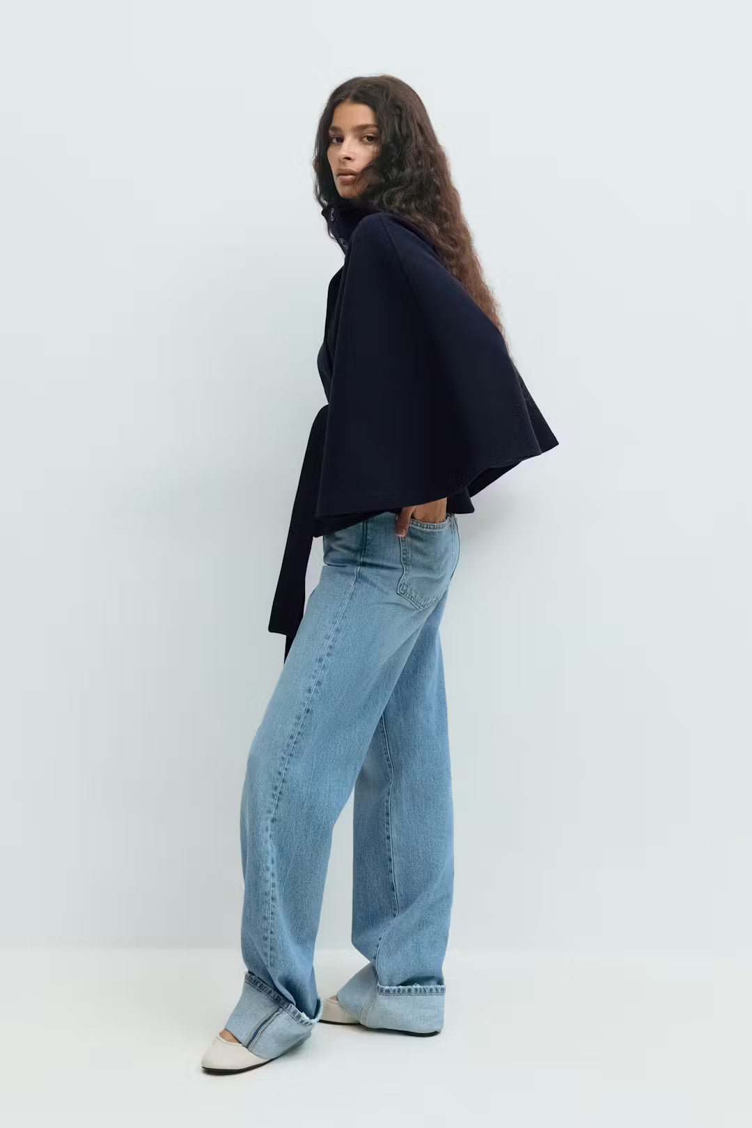 Valérinne Aveline Belted Cape Coat