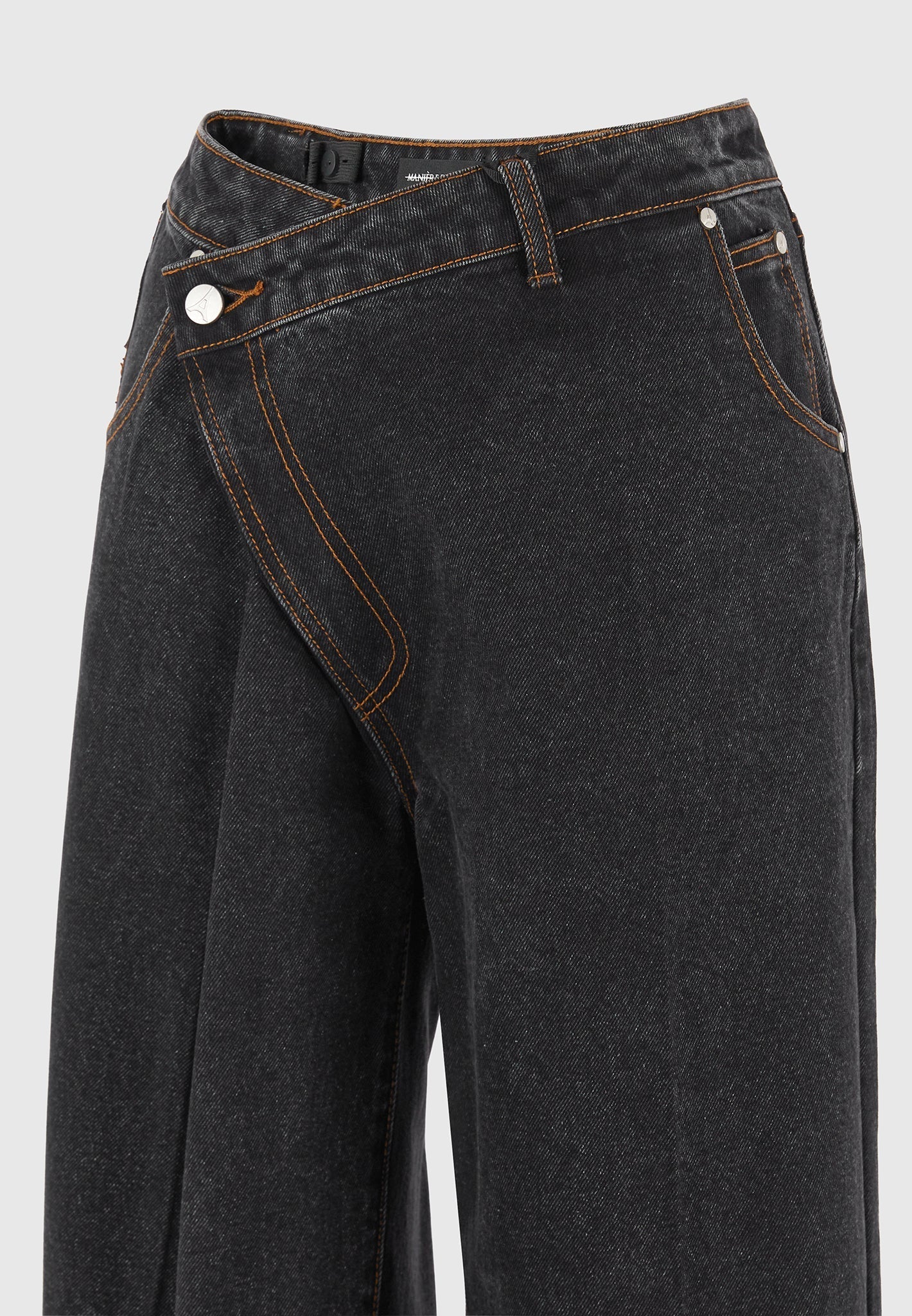 Valérinne Ravien Wrap Waist Wide-Leg Denim