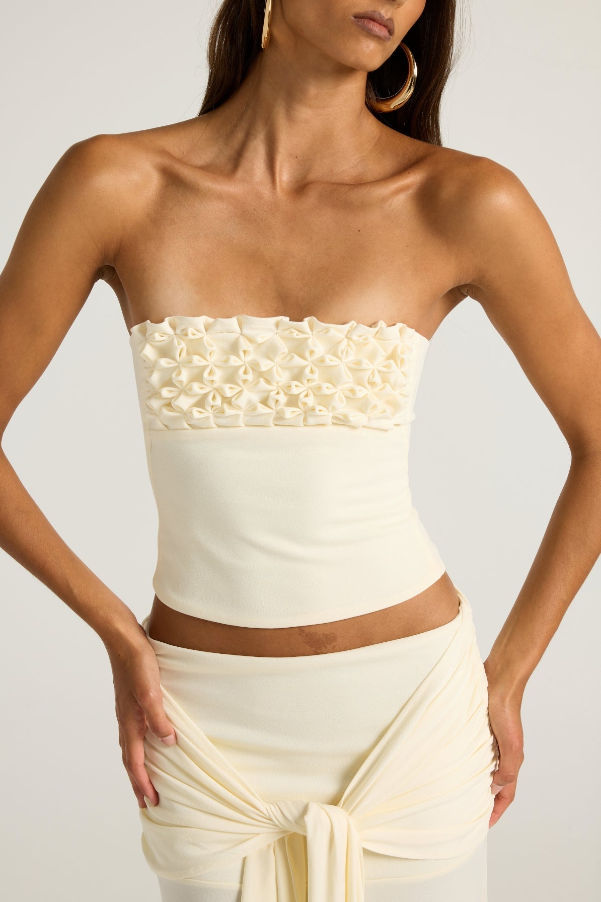Valérinne Jude Smocked Bandeau Top