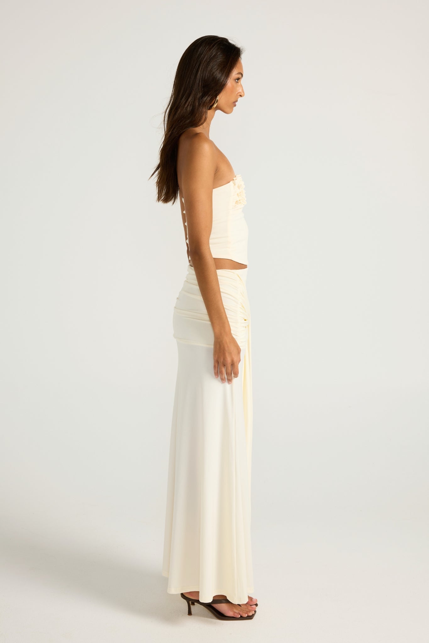 Valérinne Jude Low-Rise Midi Skirt