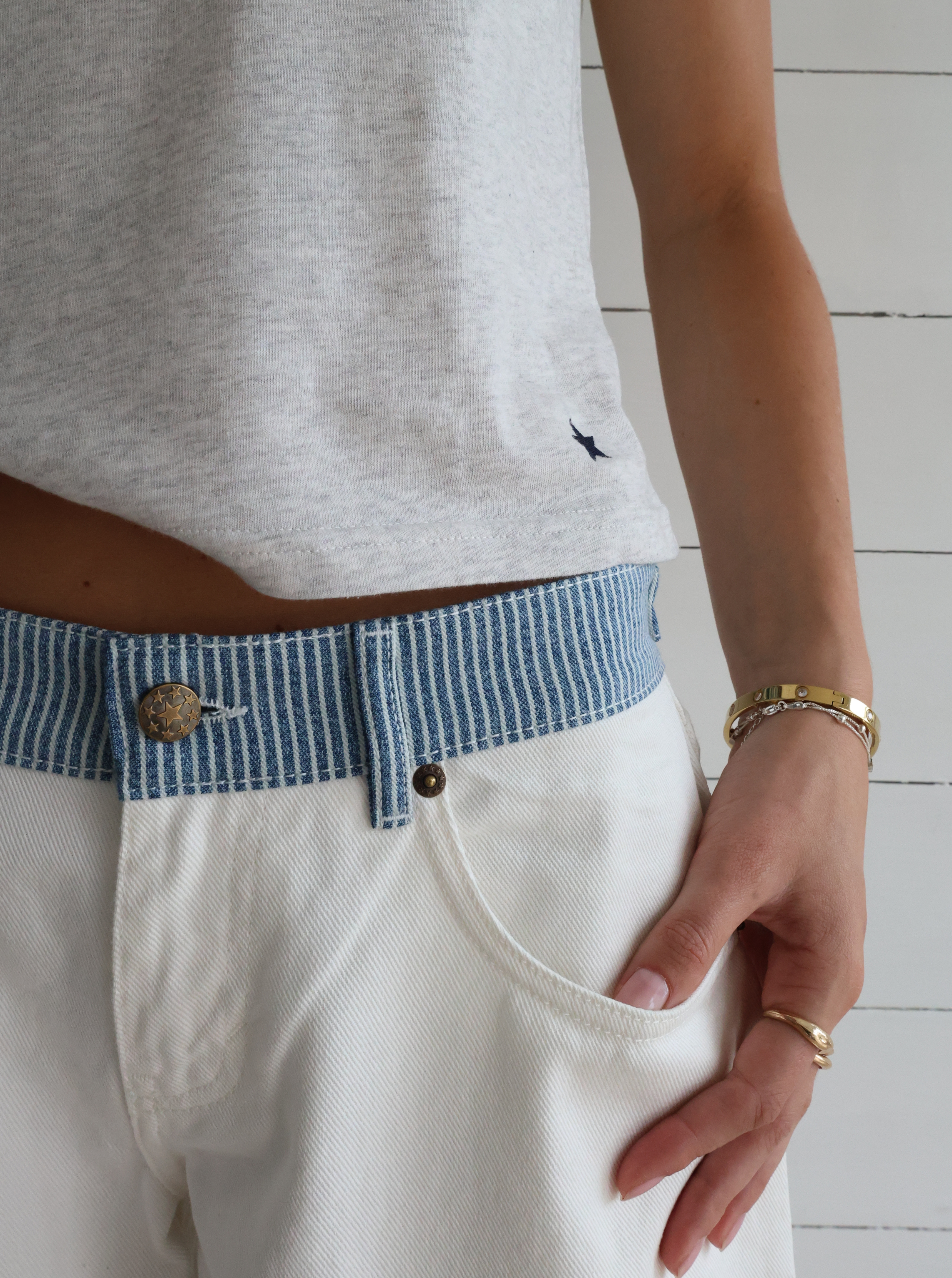 Valérinne Jodine Adjustable Waist Denim