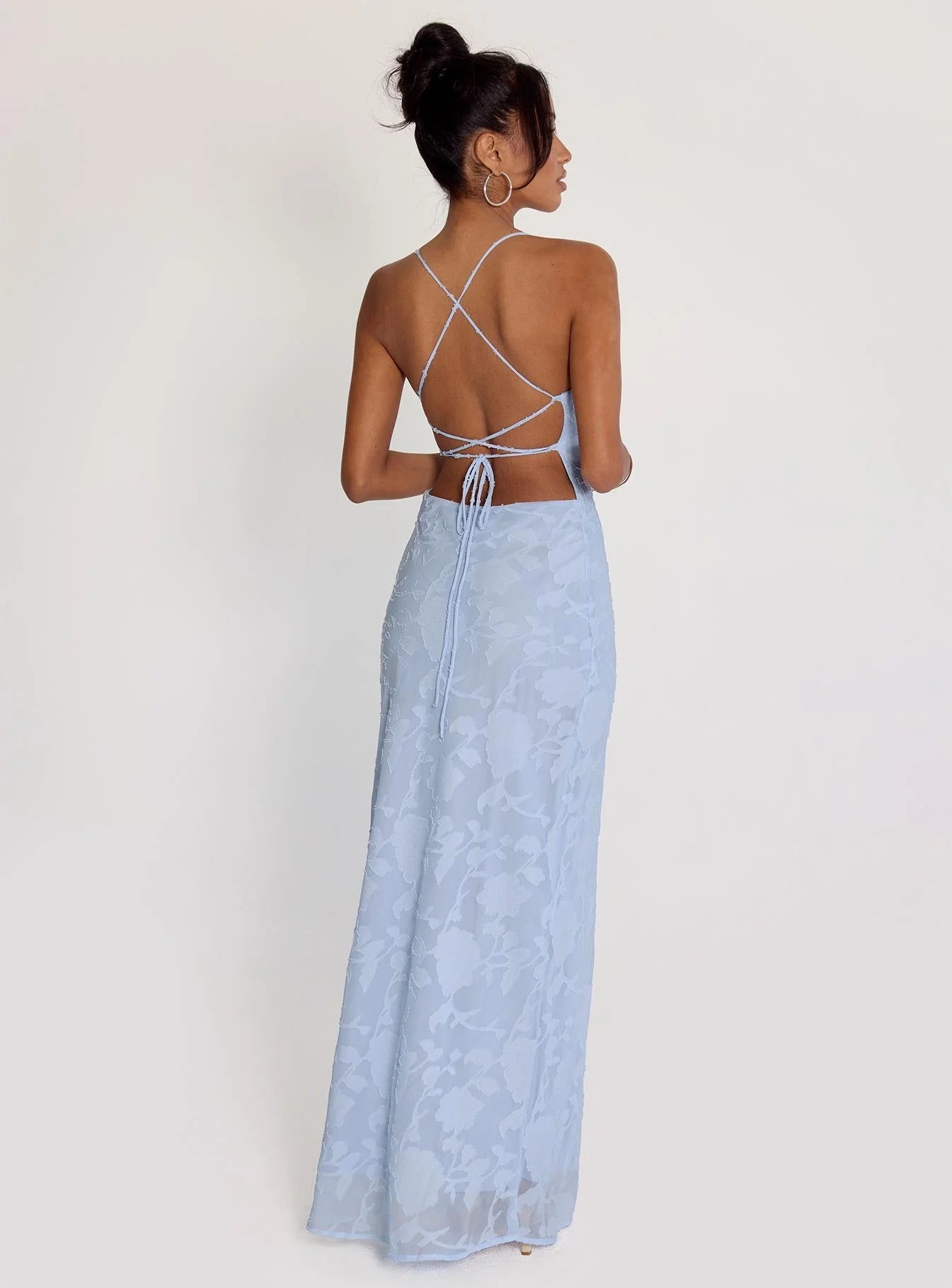 Seléna Burnout Maxi Dress