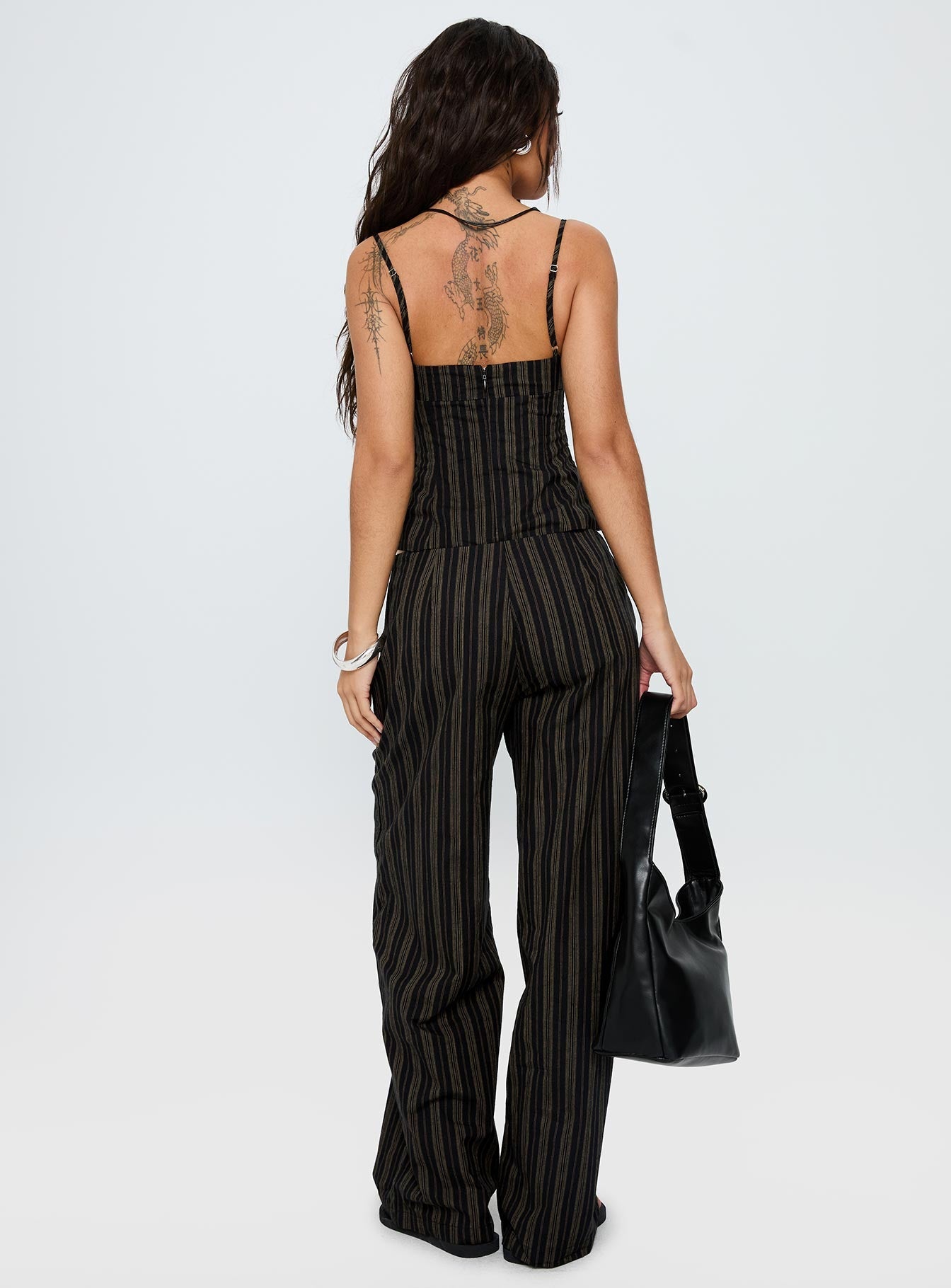 Valérinne Stripe Corset Set