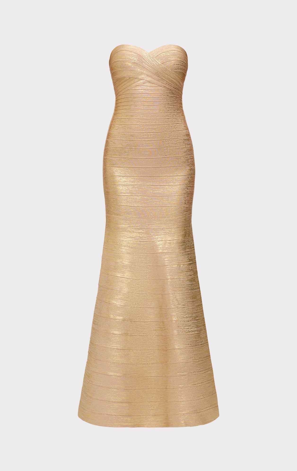 Valérinne Aurex Metallic Mermaid Maxi Dress