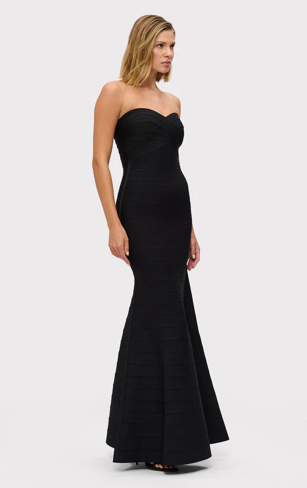 Valérinne Aurex Metallic Mermaid Maxi Dress
