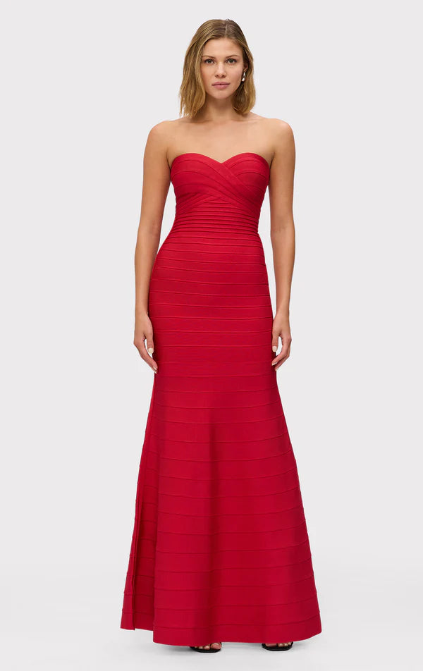 Valérinne Aurex Metallic Mermaid Maxi Dress
