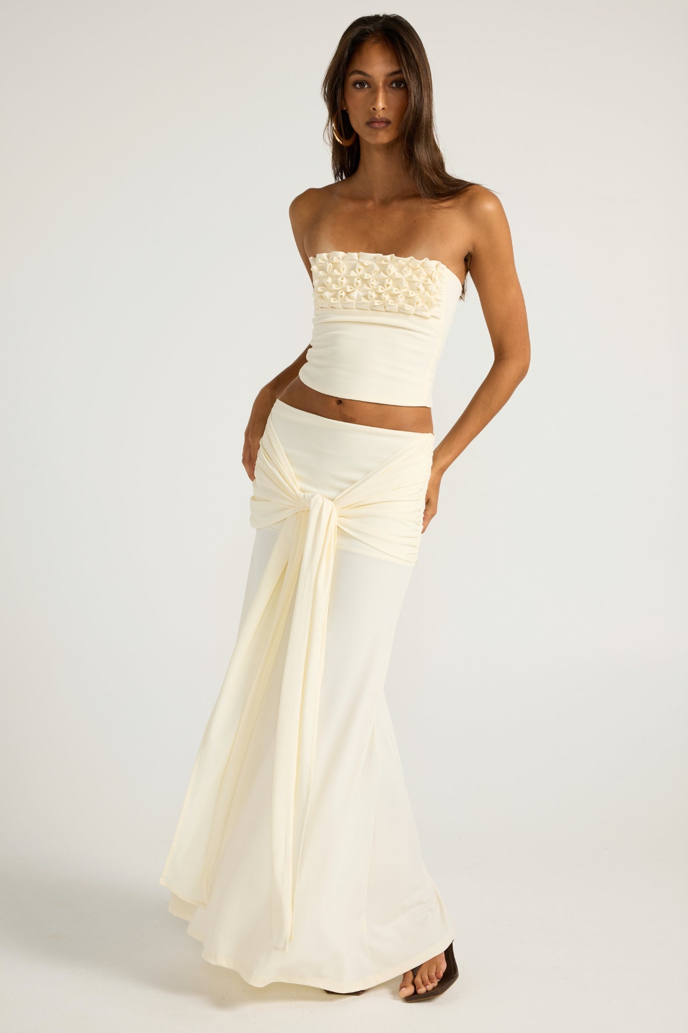 Valérinne Jude Low-Rise Midi Skirt