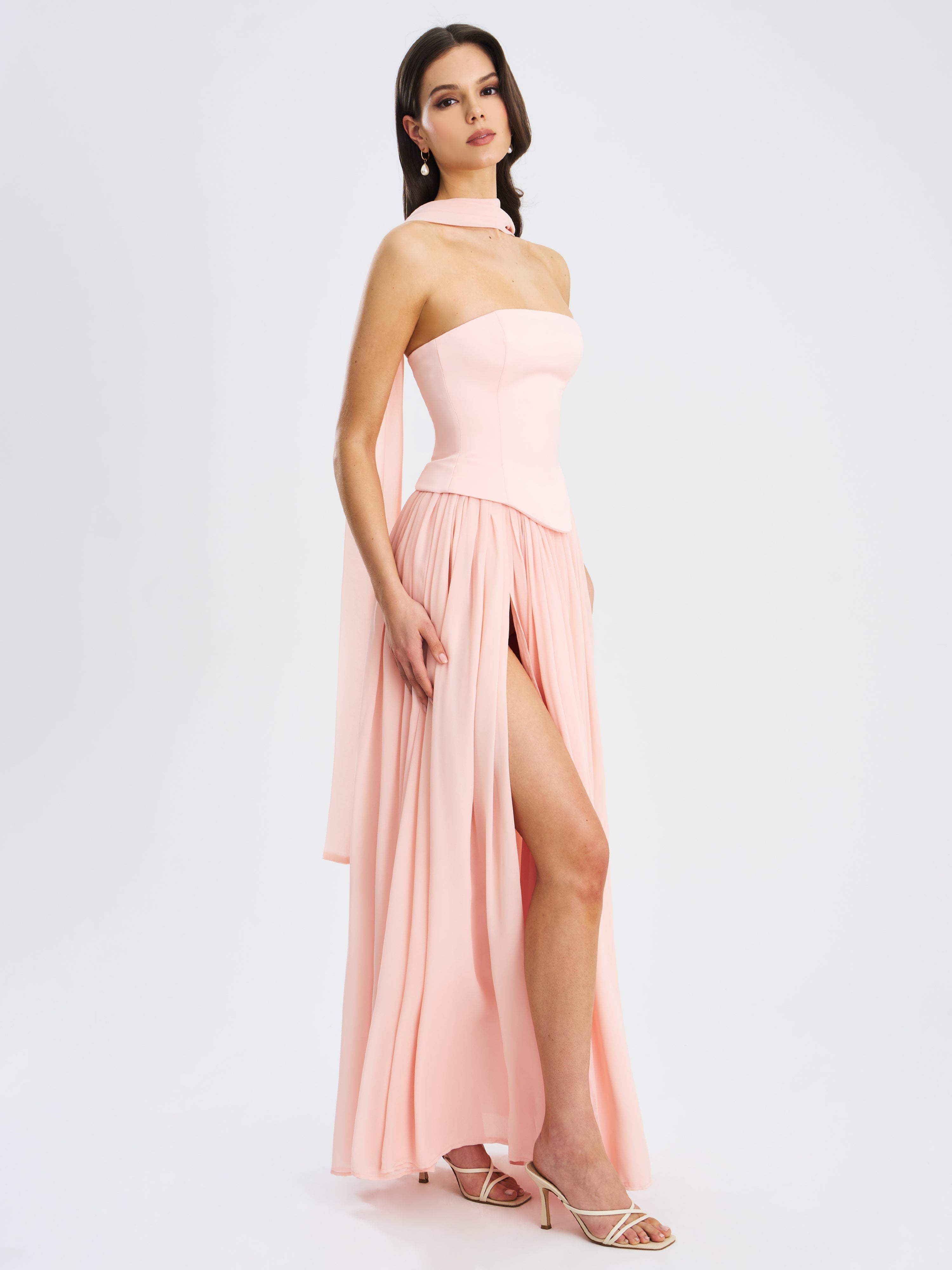 Valérinne Qianna Strapless Maxi Dress