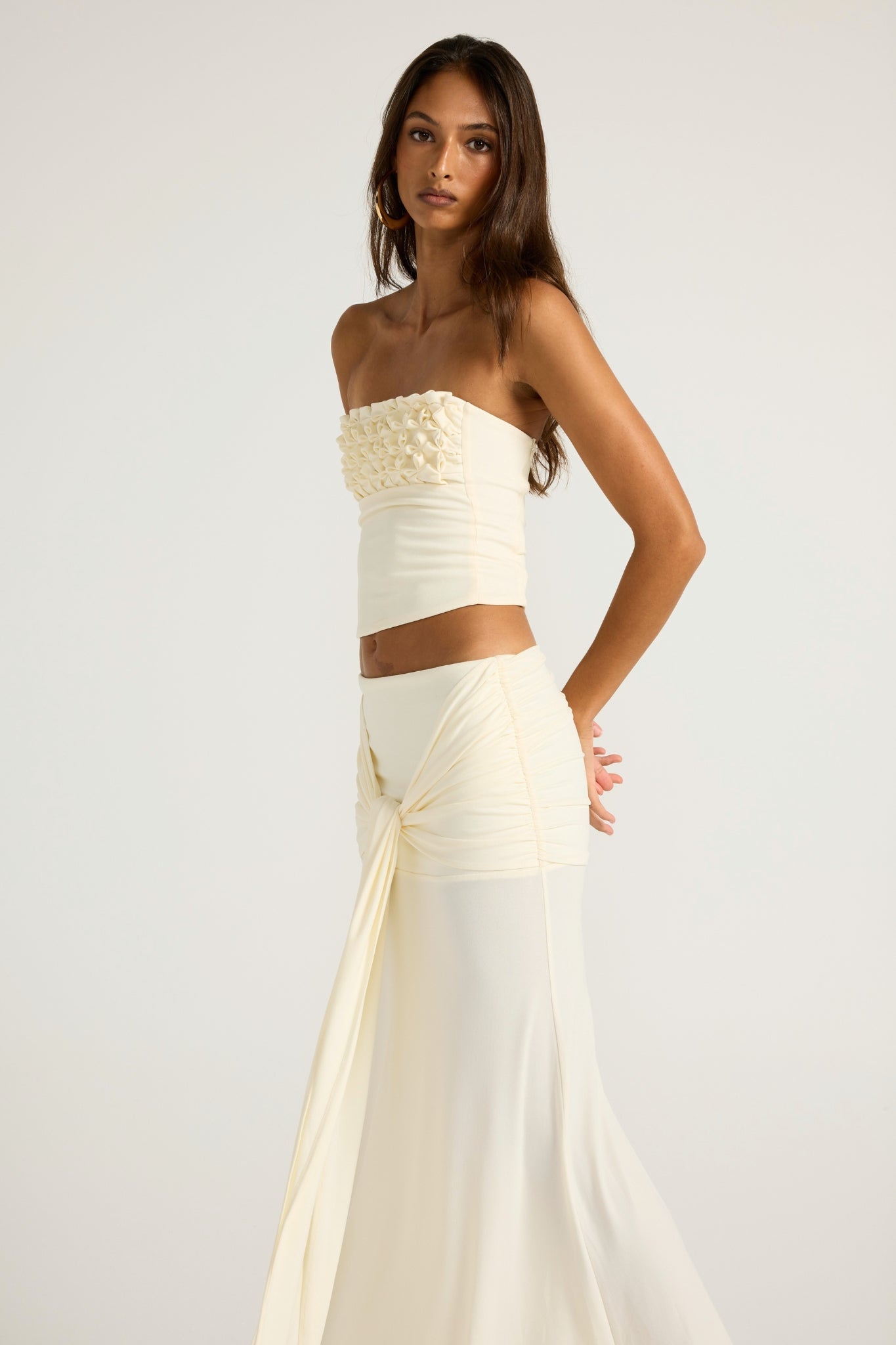 Valérinne Jude Low-Rise Midi Skirt