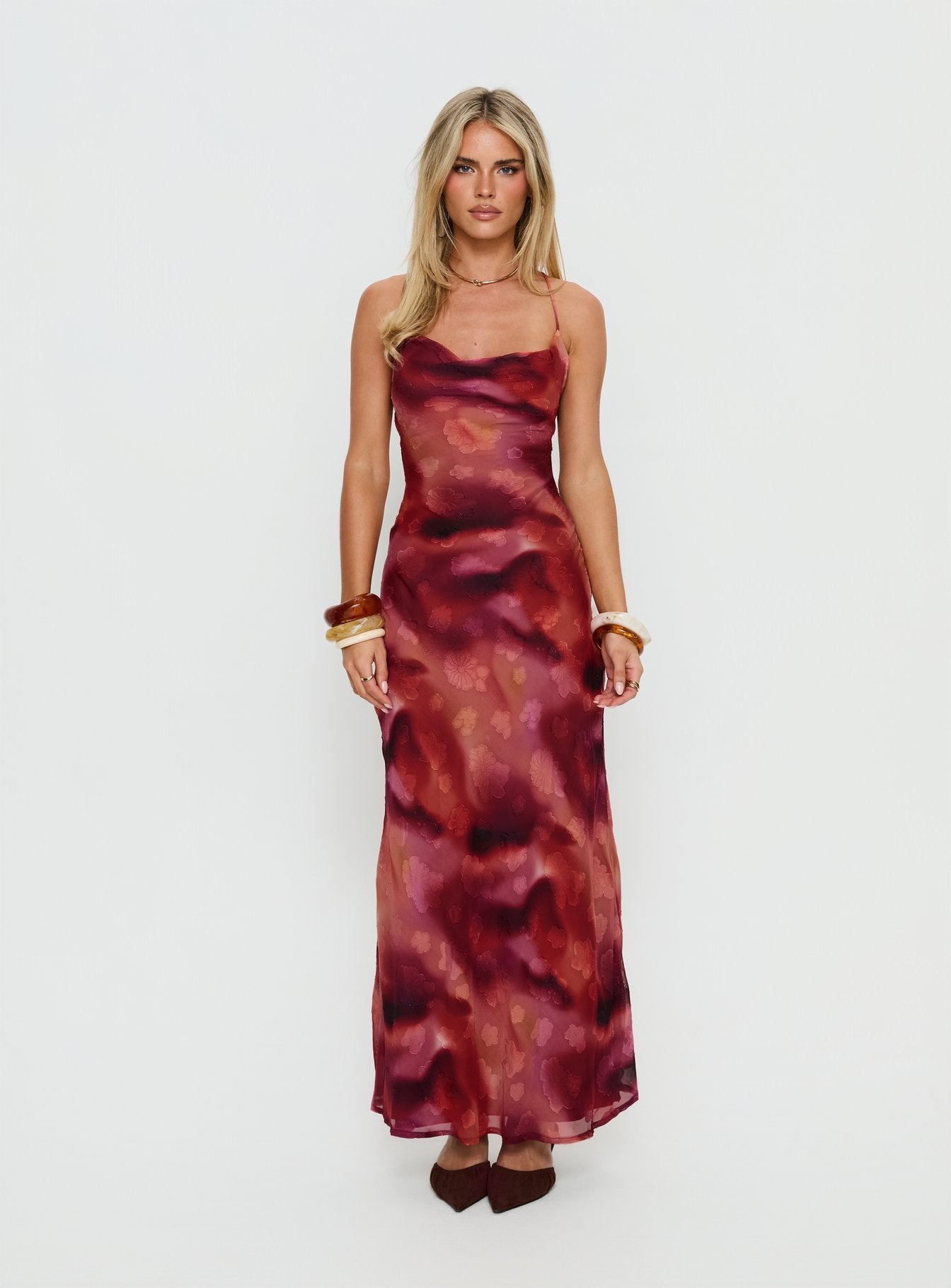 Valérinne Hollis Cowl Maxi Dress