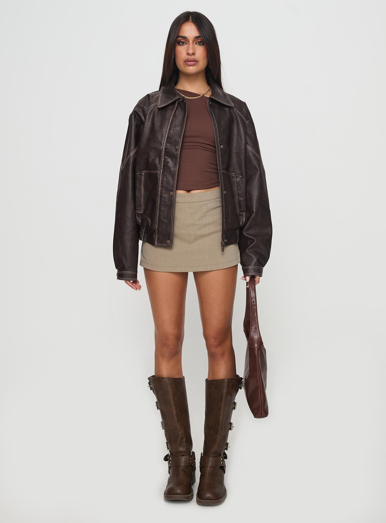 Valérinne Jaxen Faux Leather Jacket