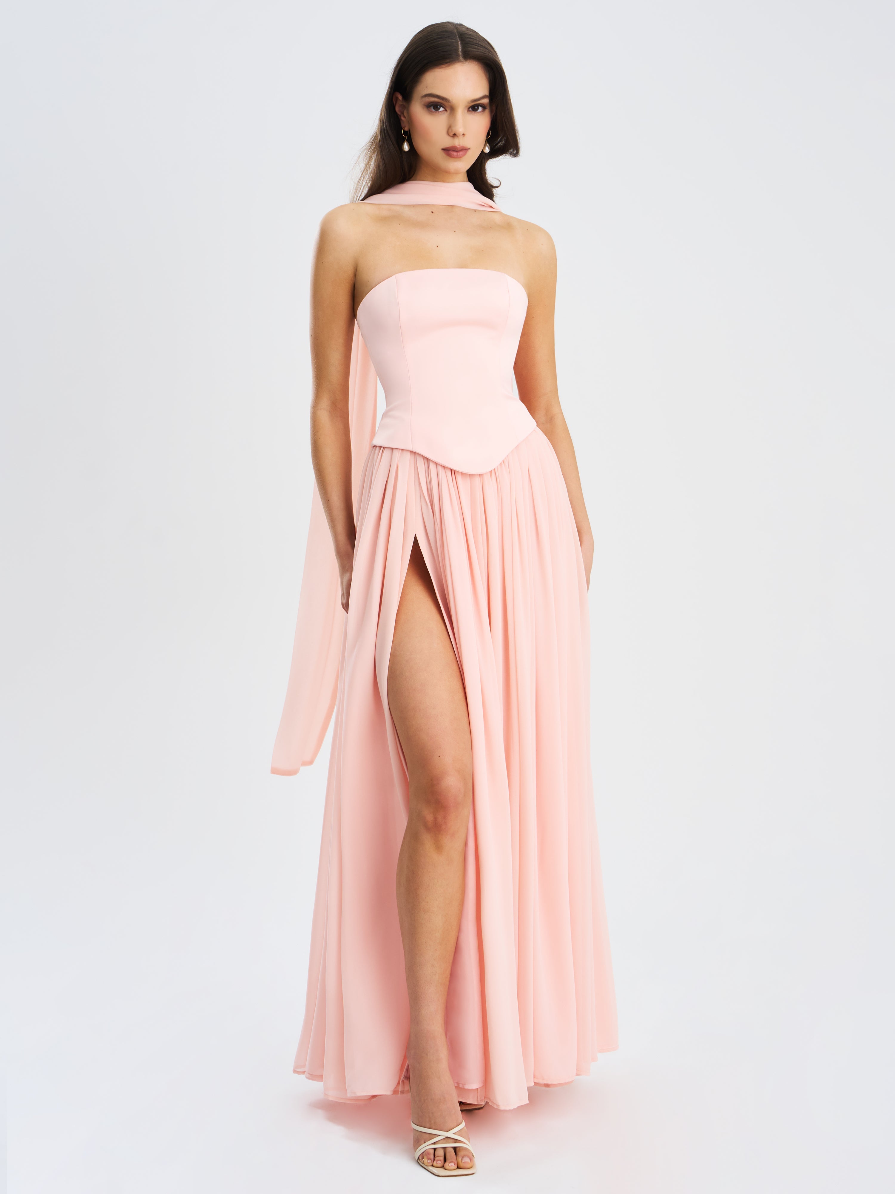 Valérinne Qianna Strapless Maxi Dress