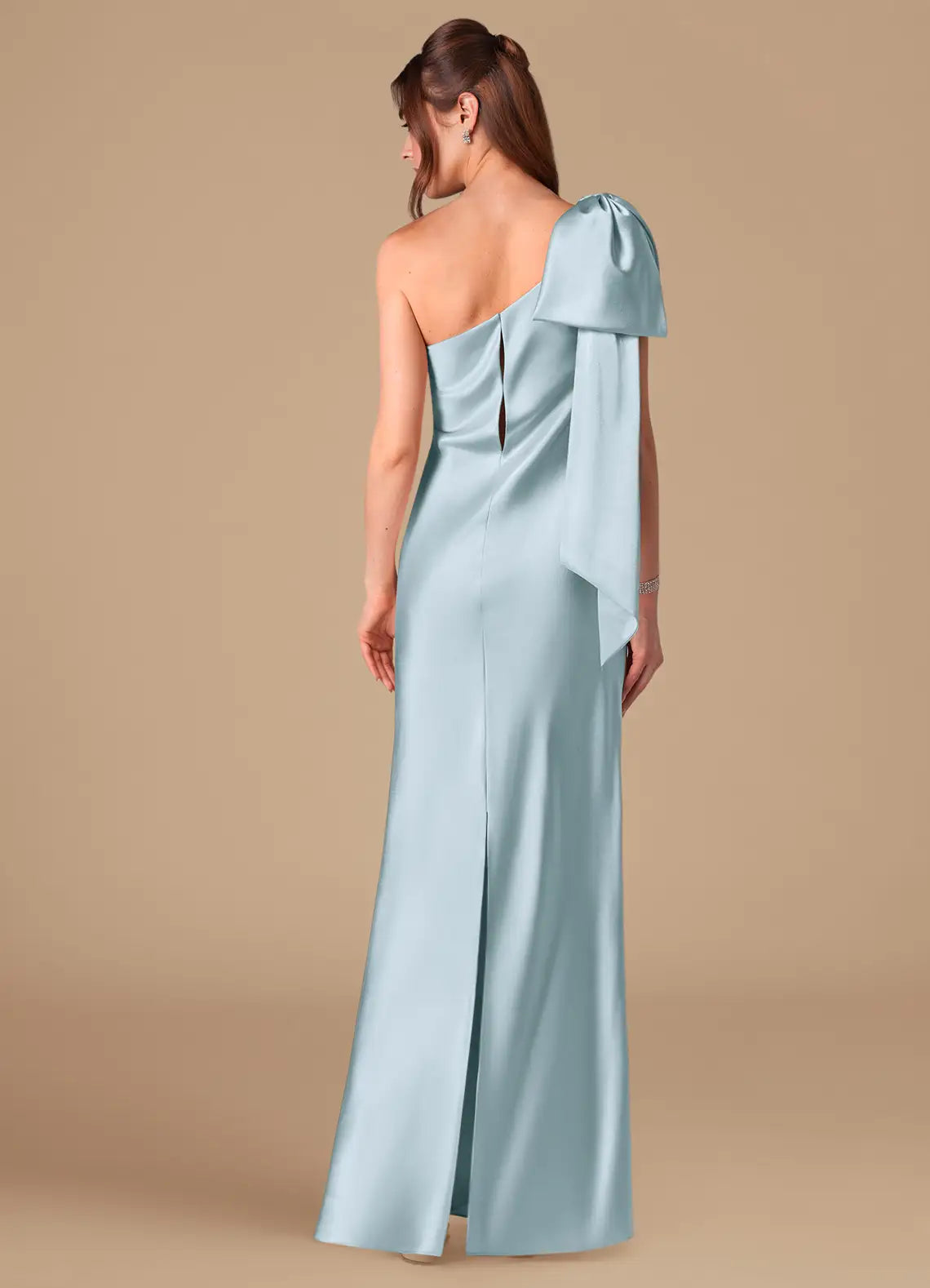 Valérinne Capri One-Shoulder Metallic Maxi Dress