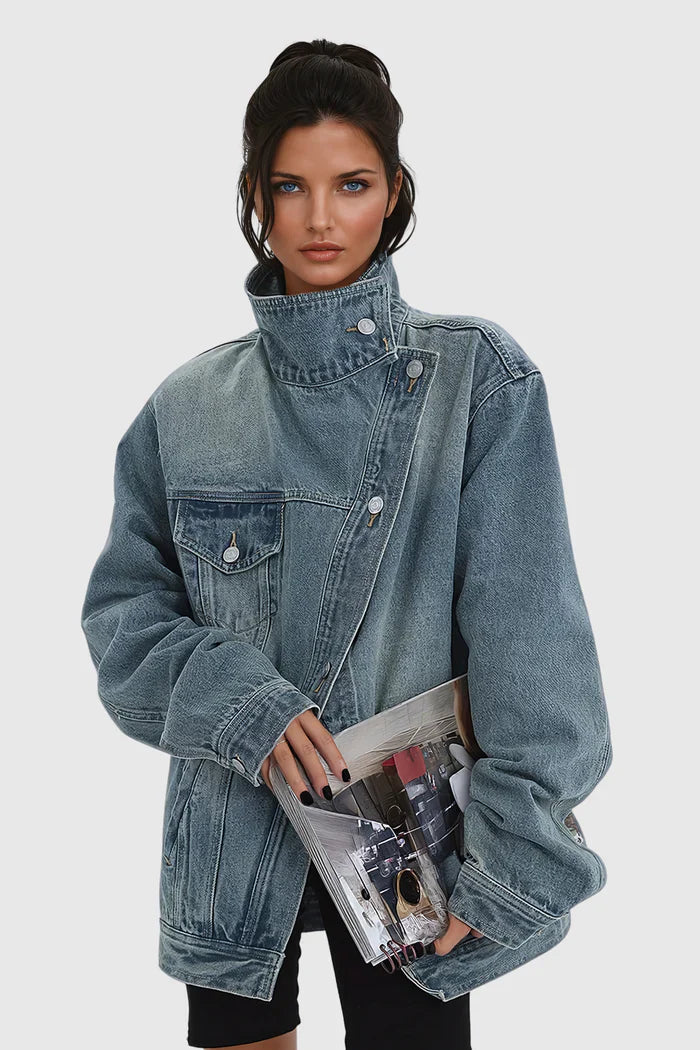 Valérinne Aeglé Asymmetric Denim Jacket