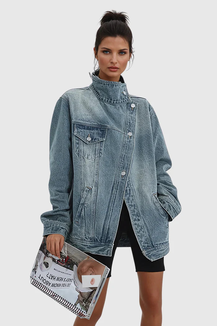 Valérinne Aeglé Asymmetric Denim Jacket
