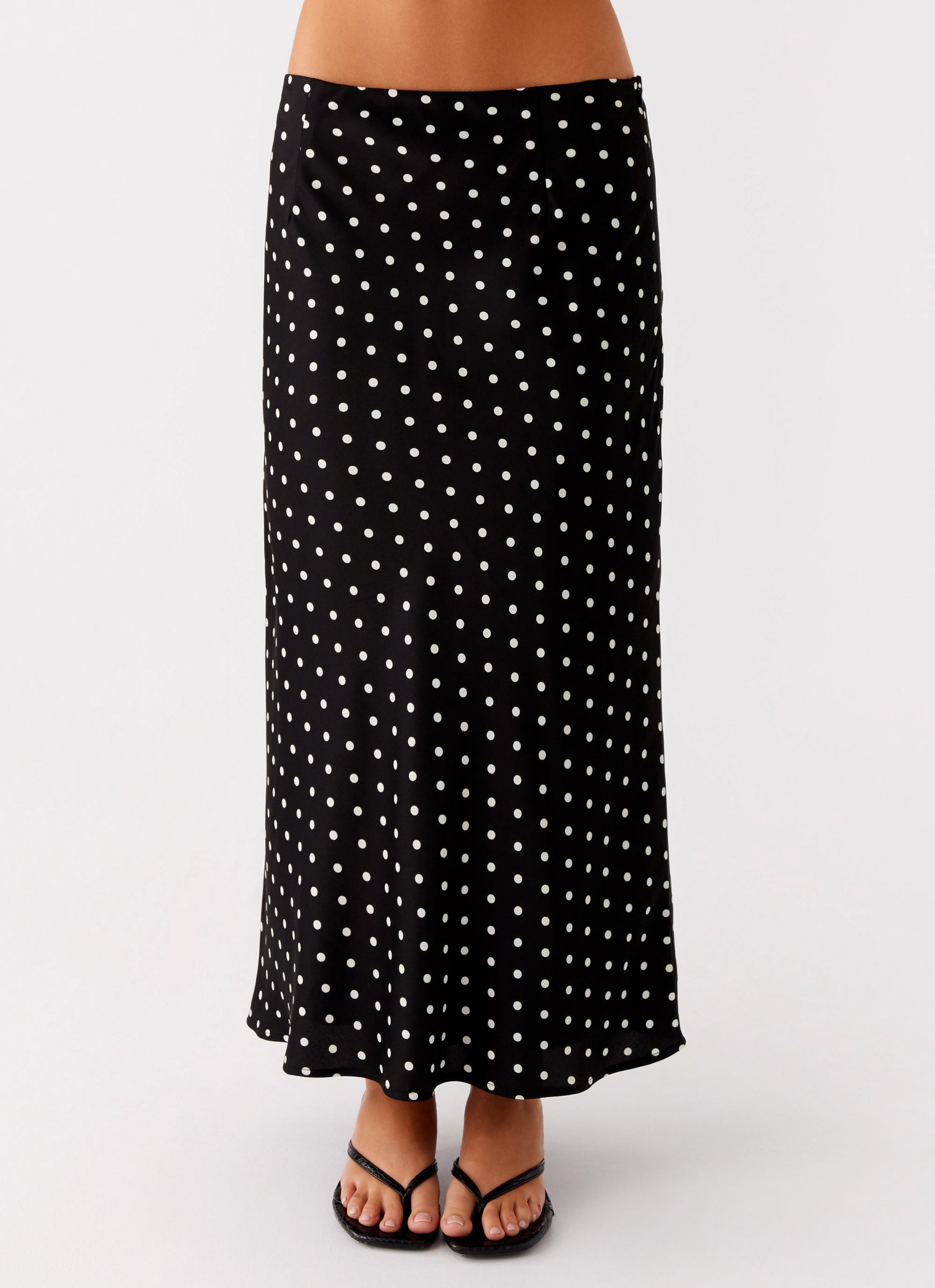Valérinne Breanna Polka Dot Midi Skirt