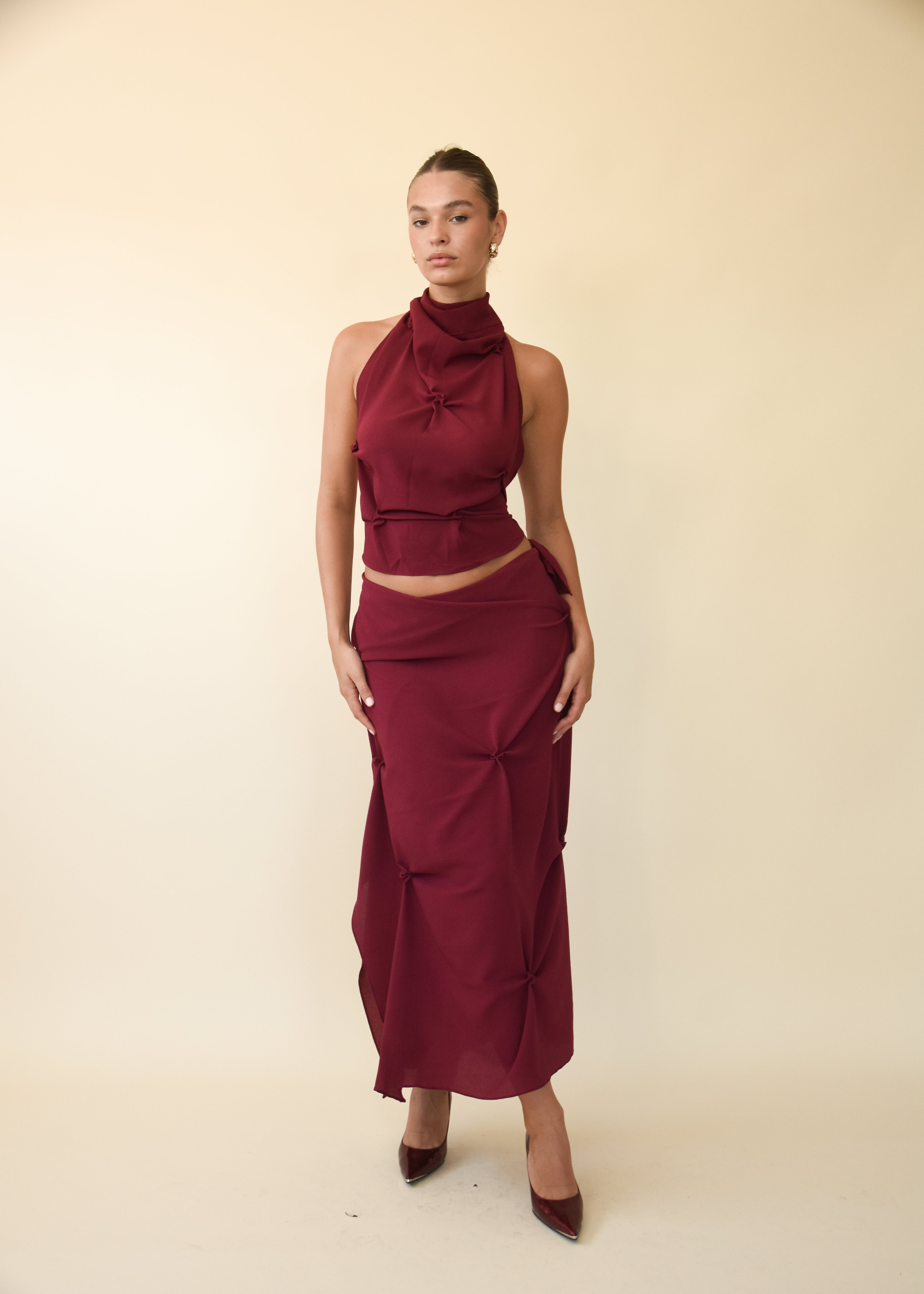 Valérinne Marbella Wrap Maxi Skirt