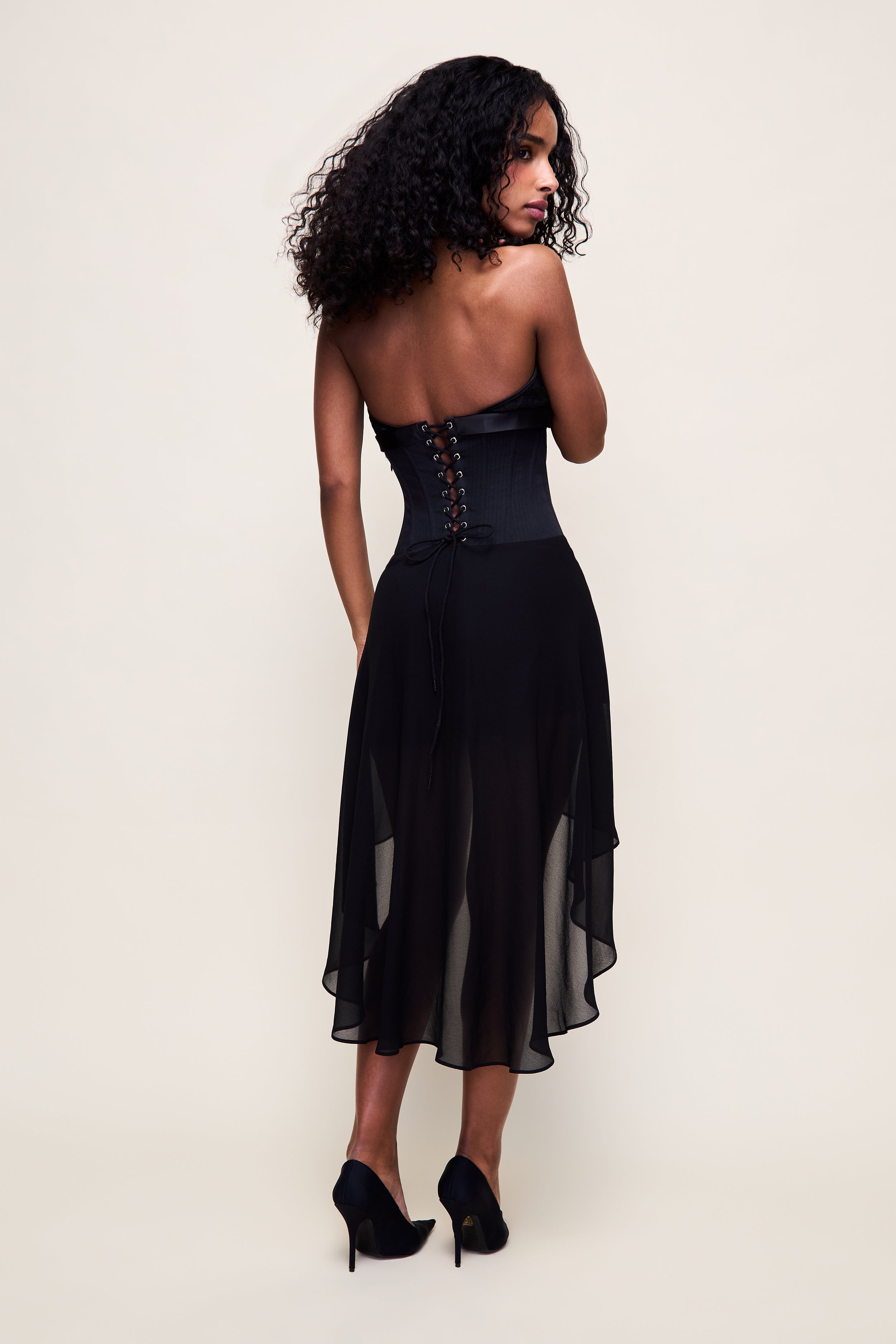 Valérinne Marini Corset Midi Dress