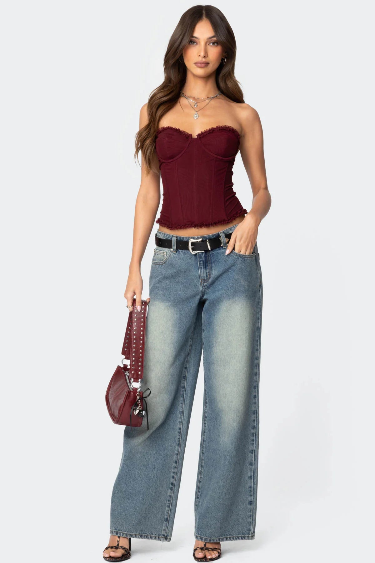 Valérinne Mesh Corset Top
