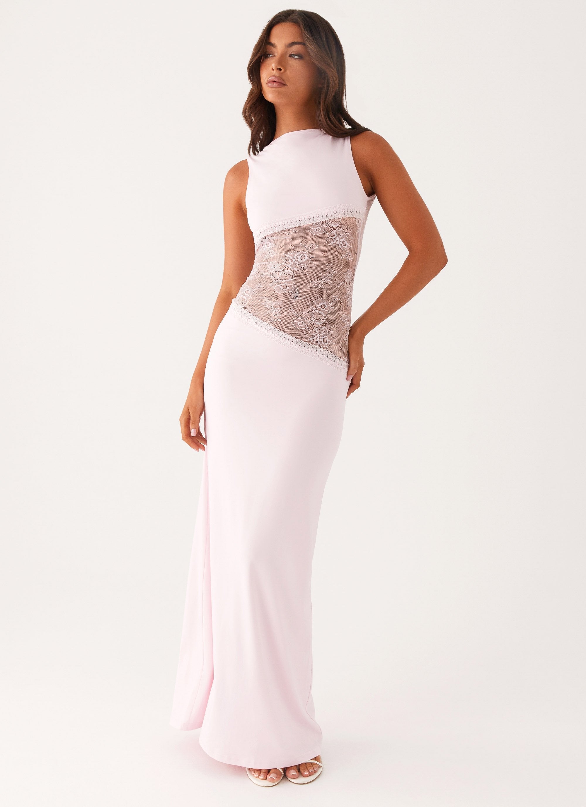 Valérinne Lucinda Lace-Waist Maxi Dress