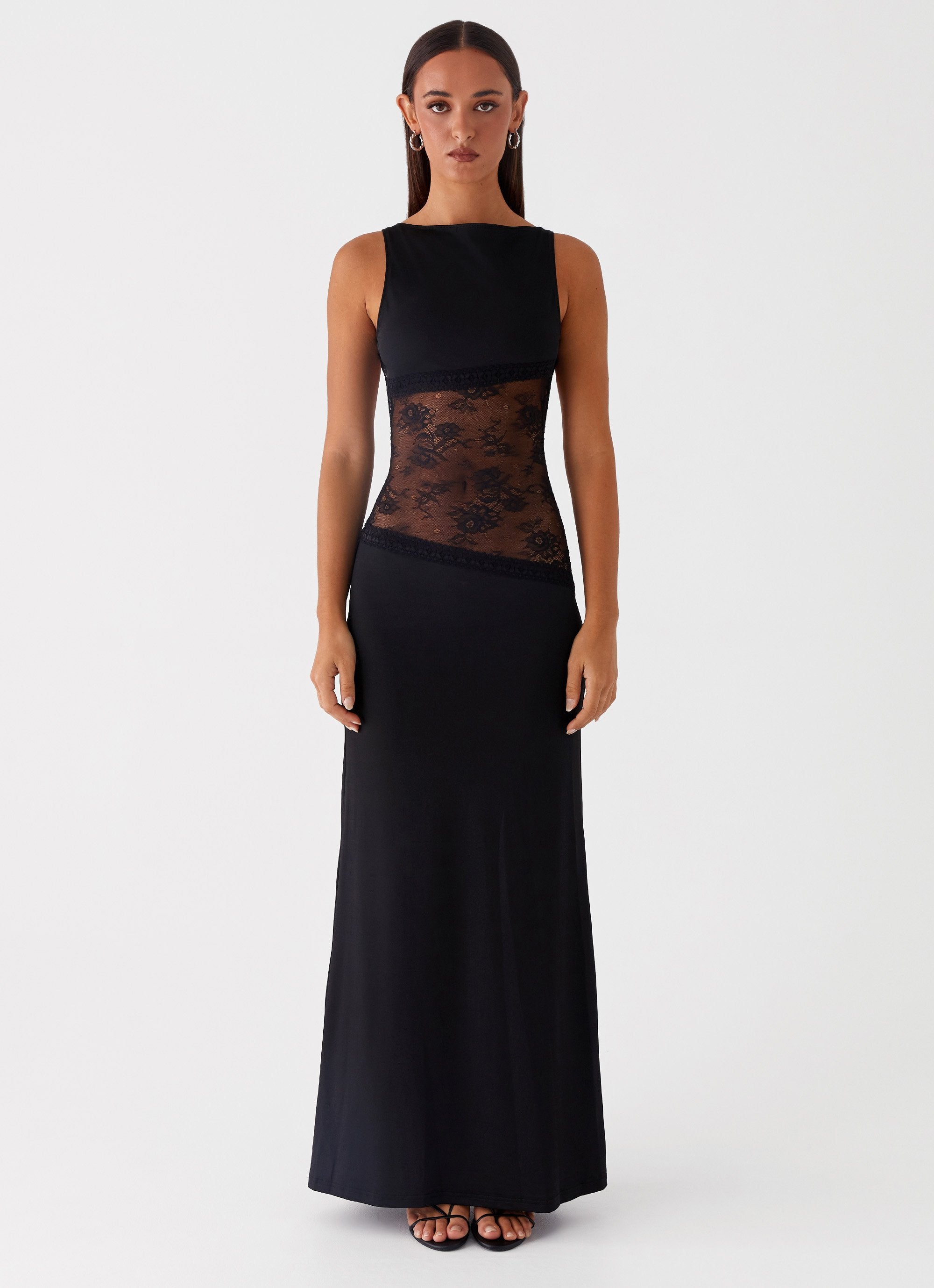 Valérinne Lucinda Lace-Waist Maxi Dress