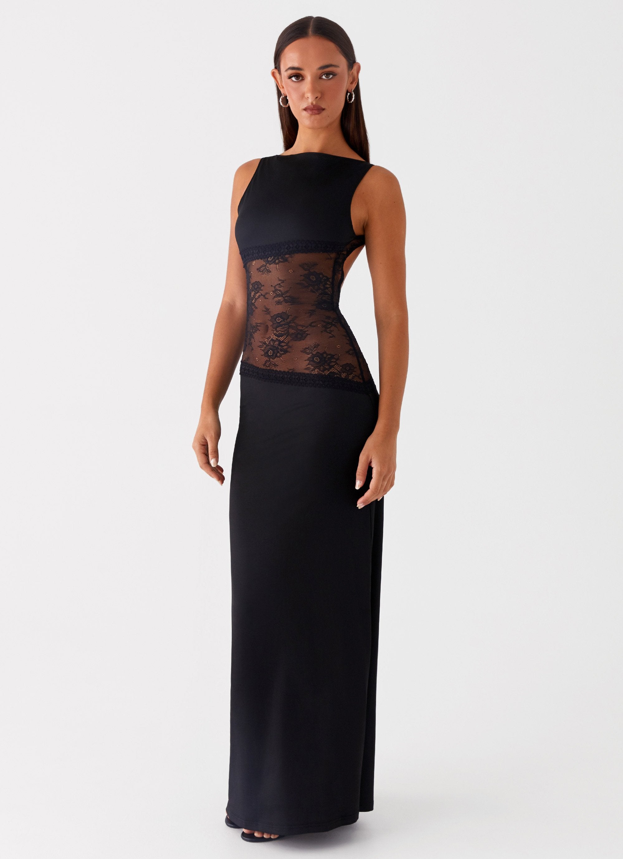 Valérinne Lucinda Lace-Waist Maxi Dress