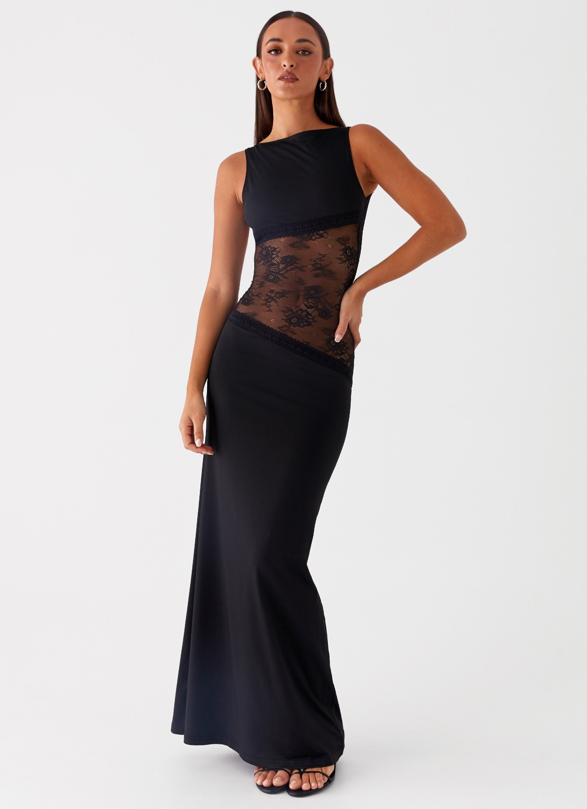 Valérinne Lucinda Lace-Waist Maxi Dress