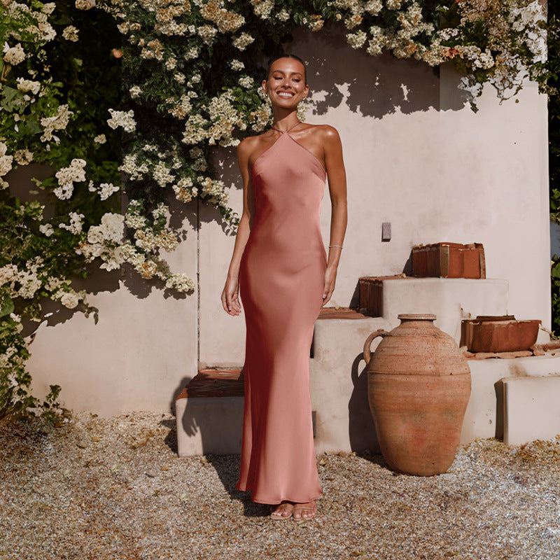Valérinne Chiara Halter Maxi Dress