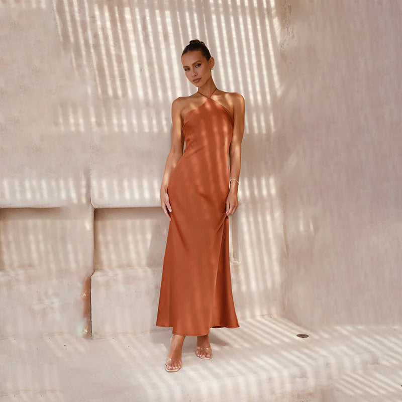 Valérinne Chiara Halter Maxi Dress
