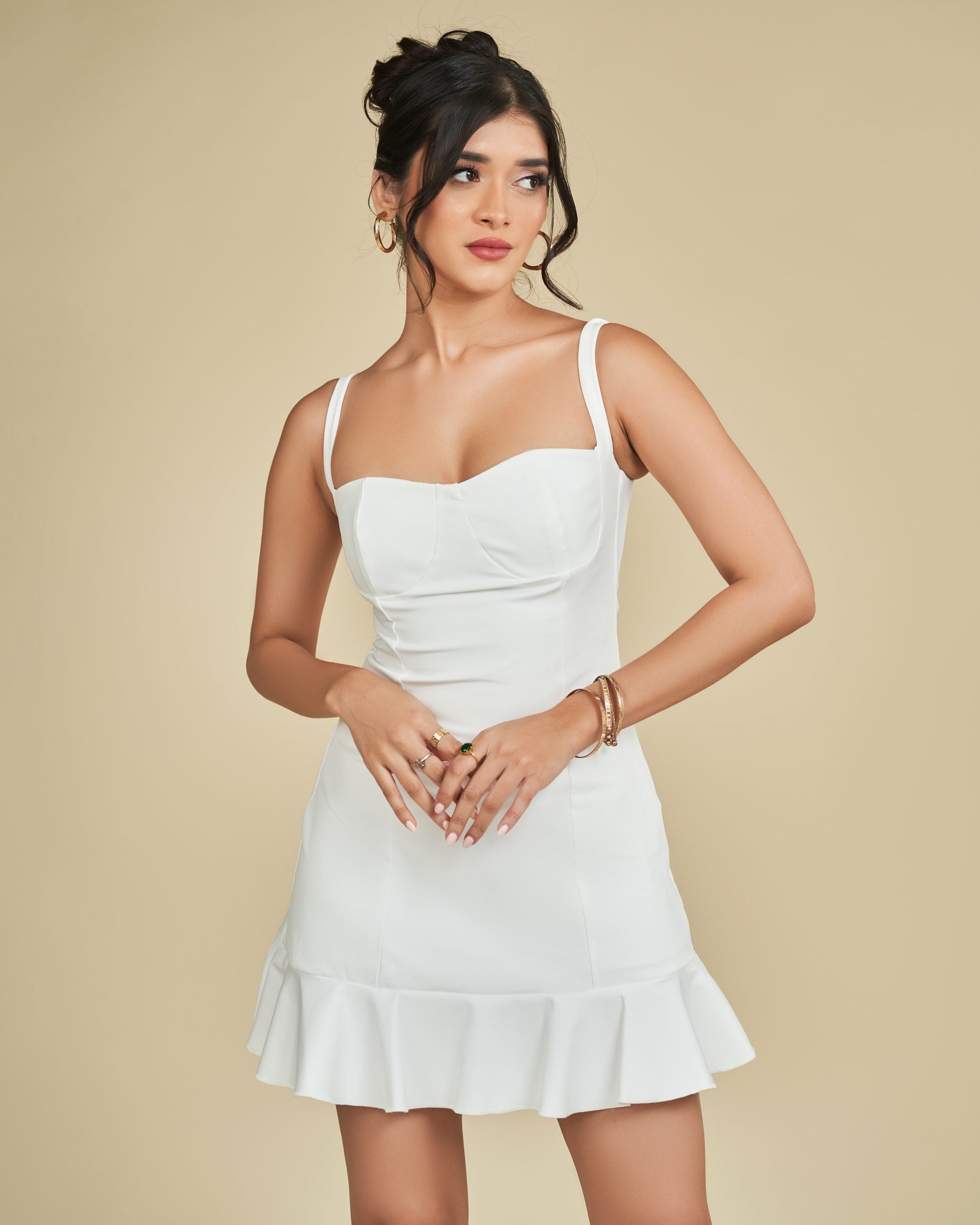 Valérinne Isabelle Ruffle Mini Dress