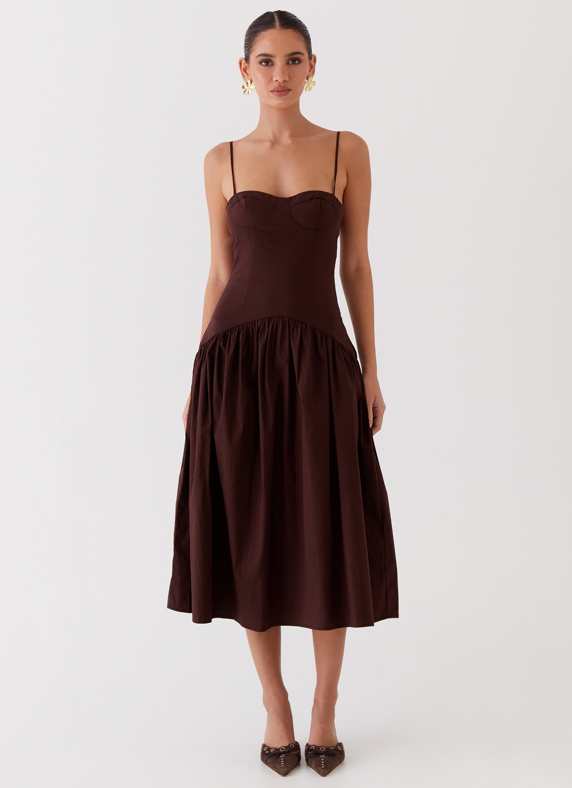 Valérinne The Seraphina Corset Midi Dress