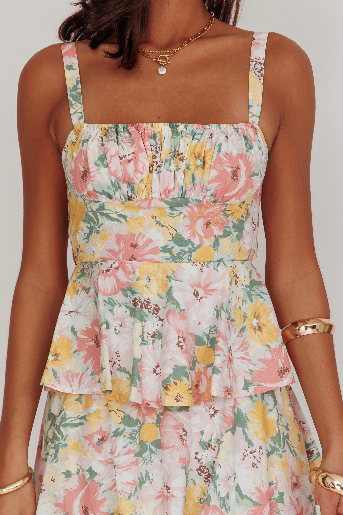 Valérinne Floréa Open-Back Maxi Dress