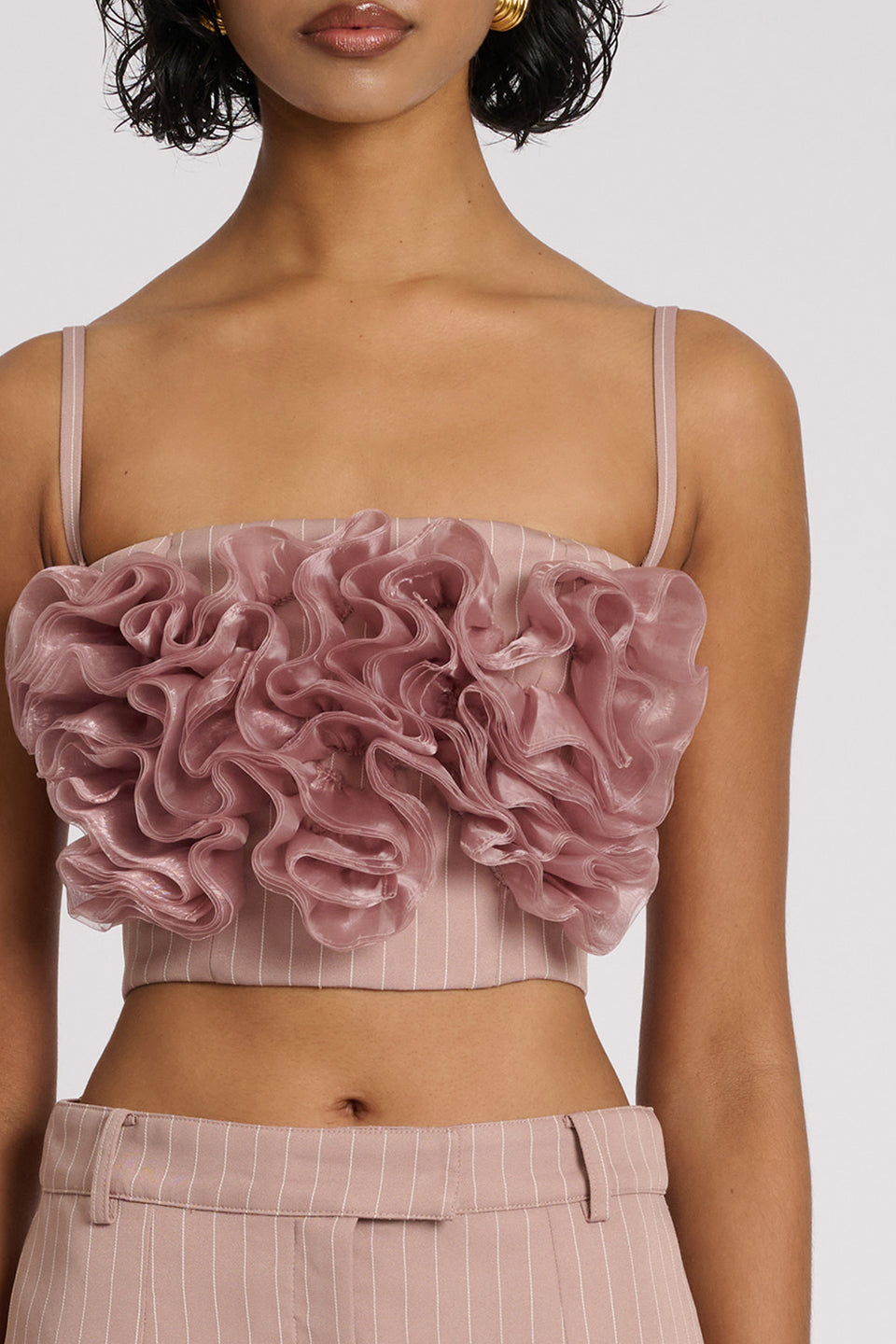 Valérinne Sadie Boned Chiffon Top