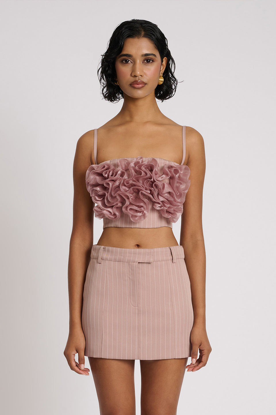 Valérinne Sadie Boned Chiffon Top