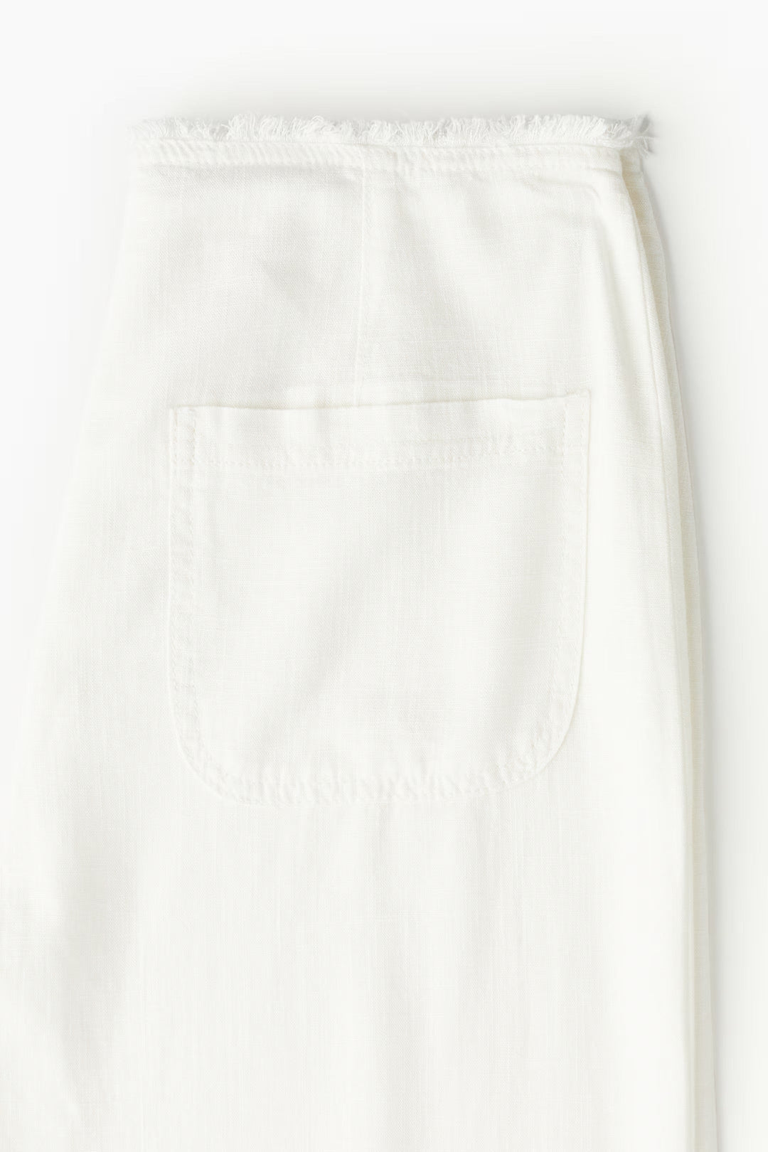 Valérinne Aéris Frayed Waist Wide-Leg Trousers