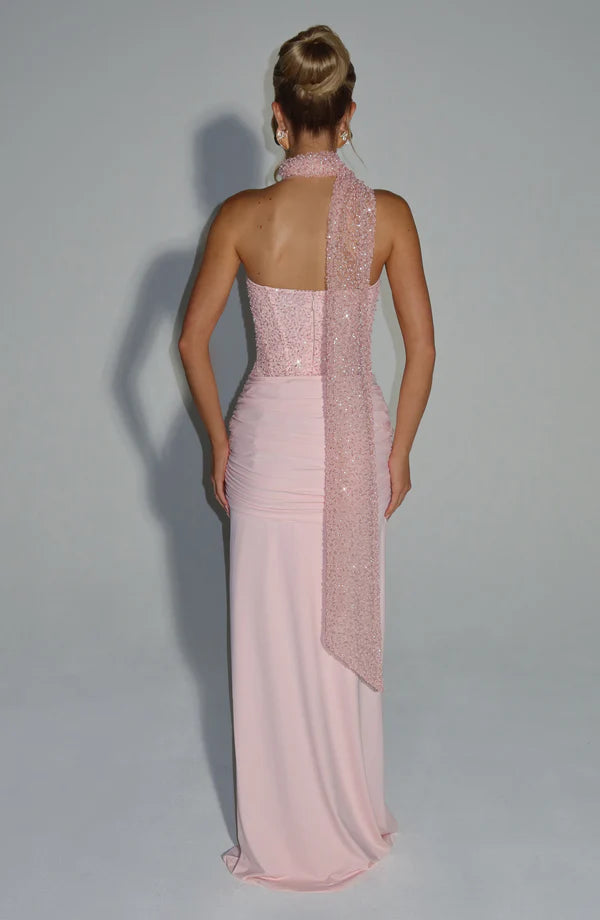 Valérinne Carina Strapless Corset Maxi Dress