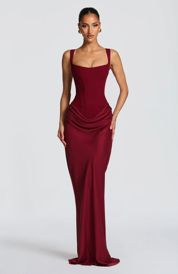 Valérinne Cornelia Corset Maxi Dress