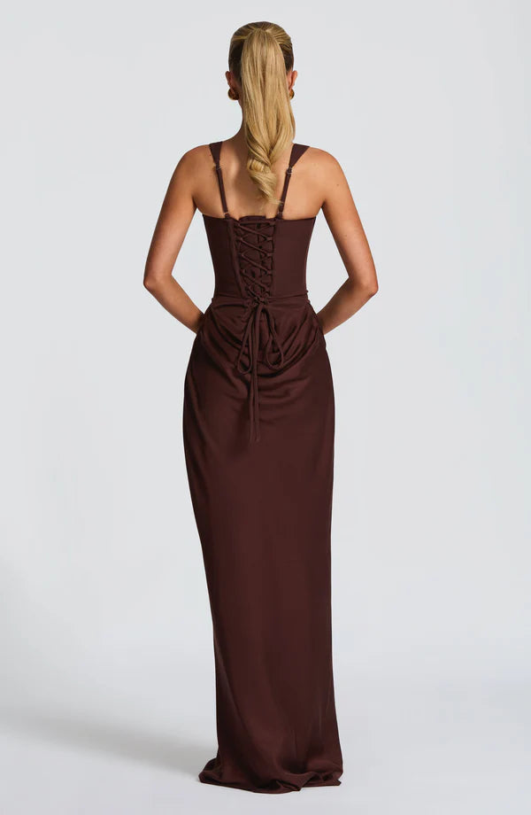 Valérinne Cornelia Corset Maxi Dress