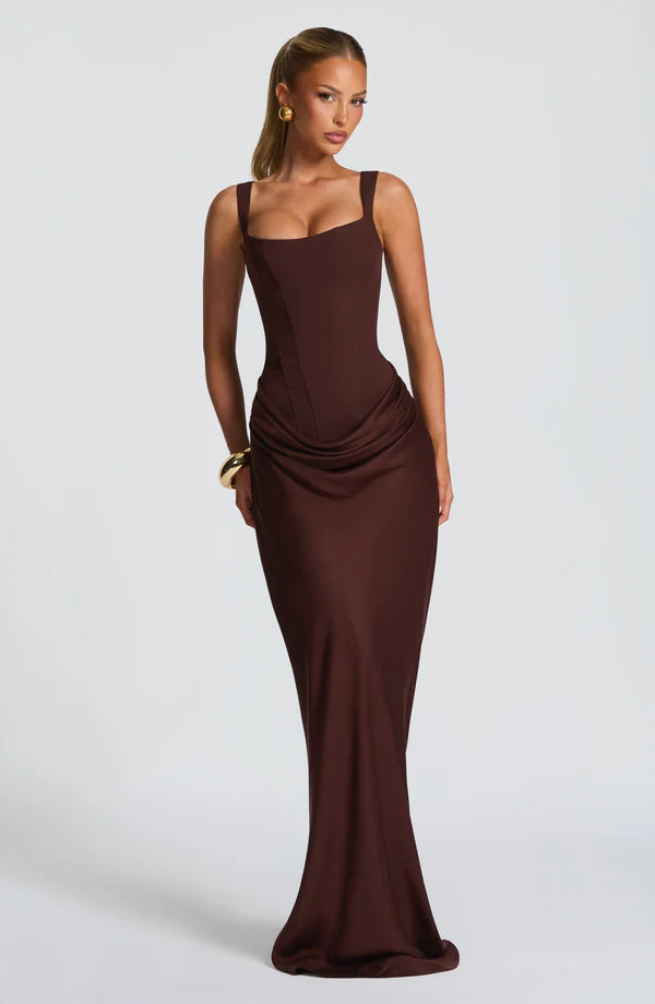 Valérinne Cornelia Corset Maxi Dress