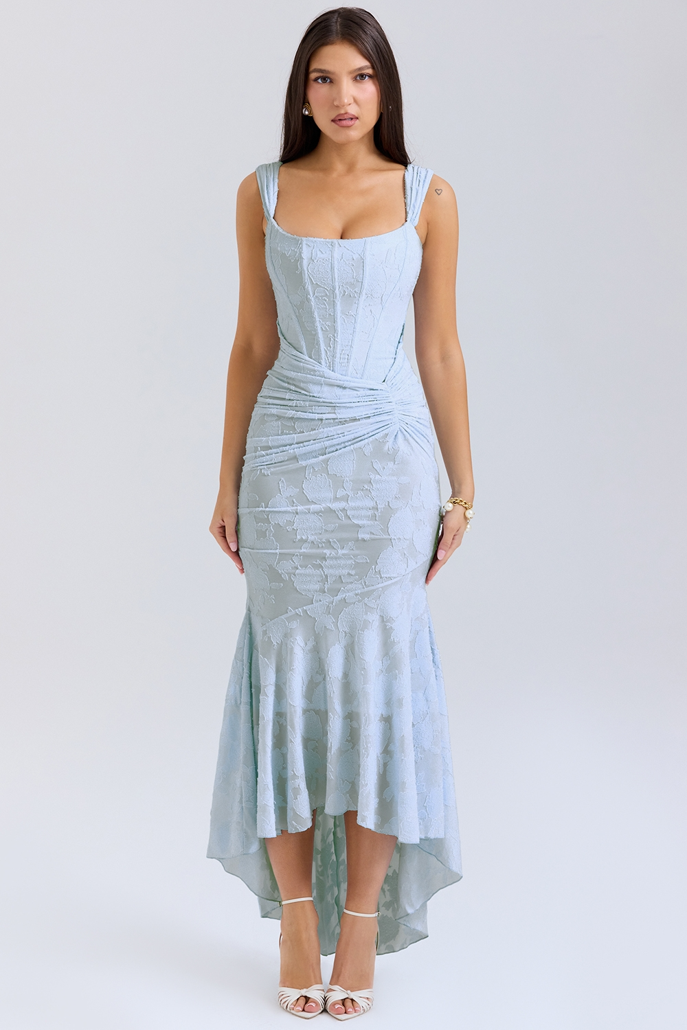 Valérinne Carisia Lace Midi Dress